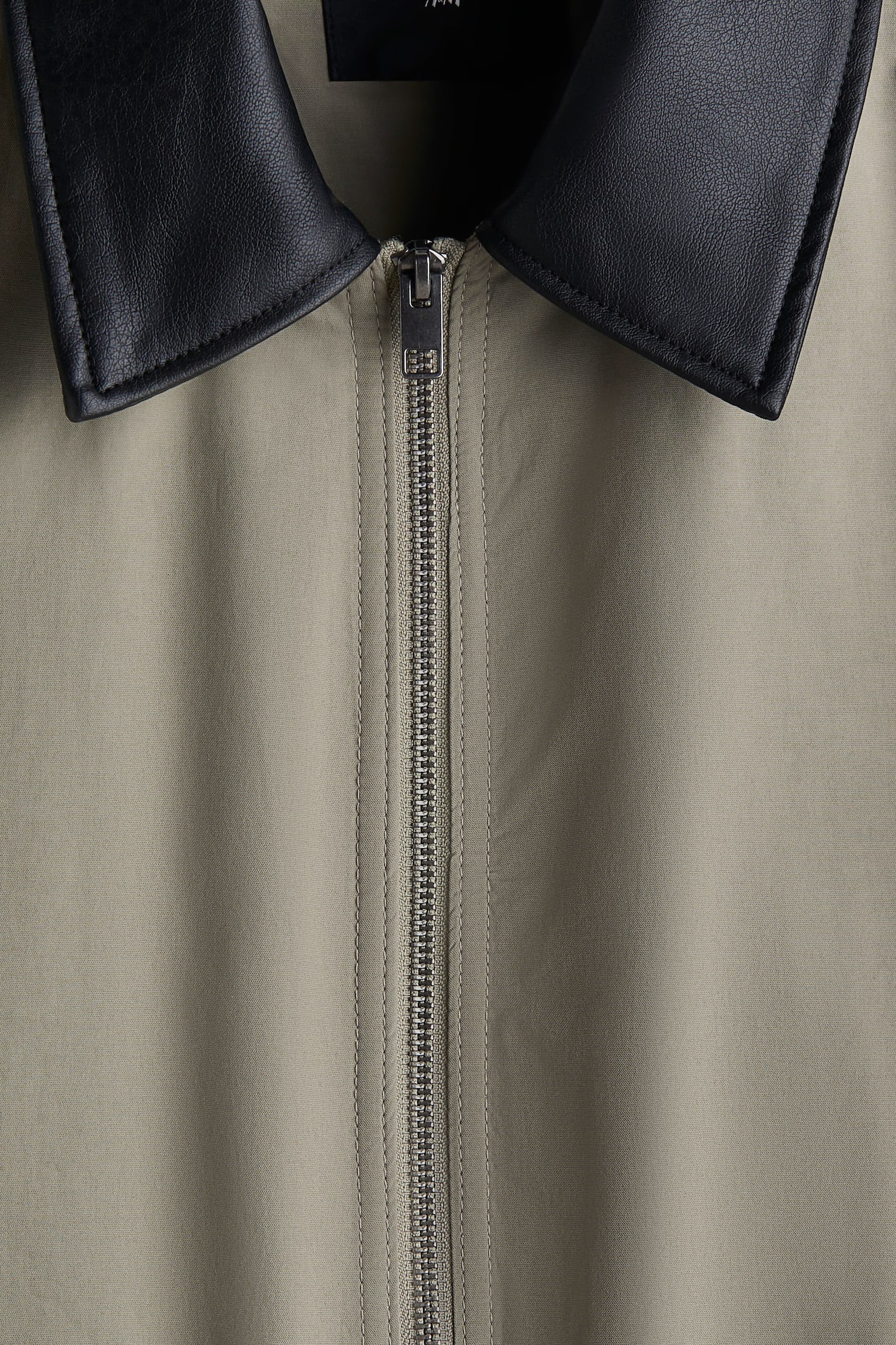 패딩 재킷 루즈핏 - 그린/다크 블루 - 5