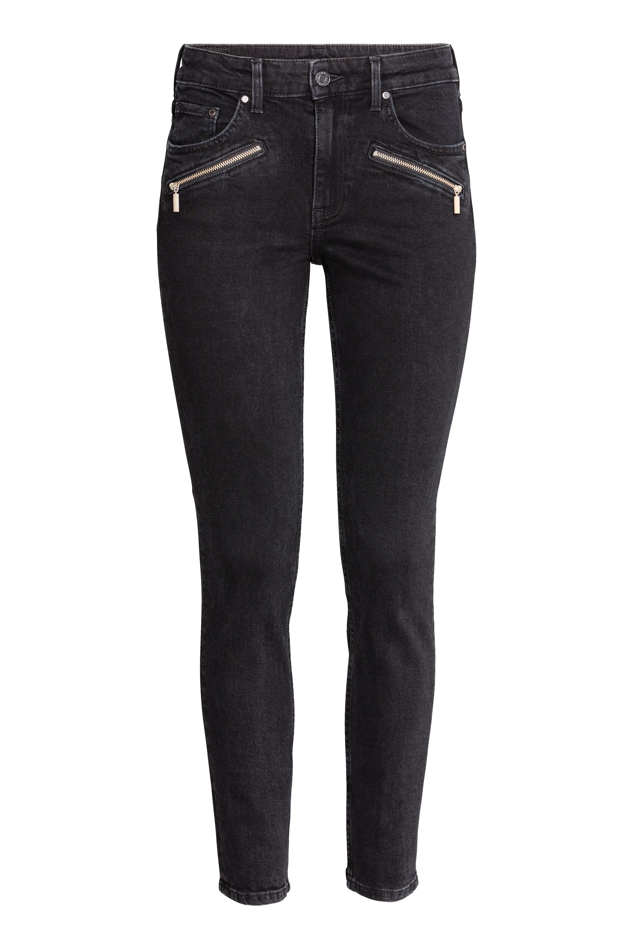 Voir une image plus grande: Jean ajusté Longueur cheville - Noir - Ladies | H&M CA 1