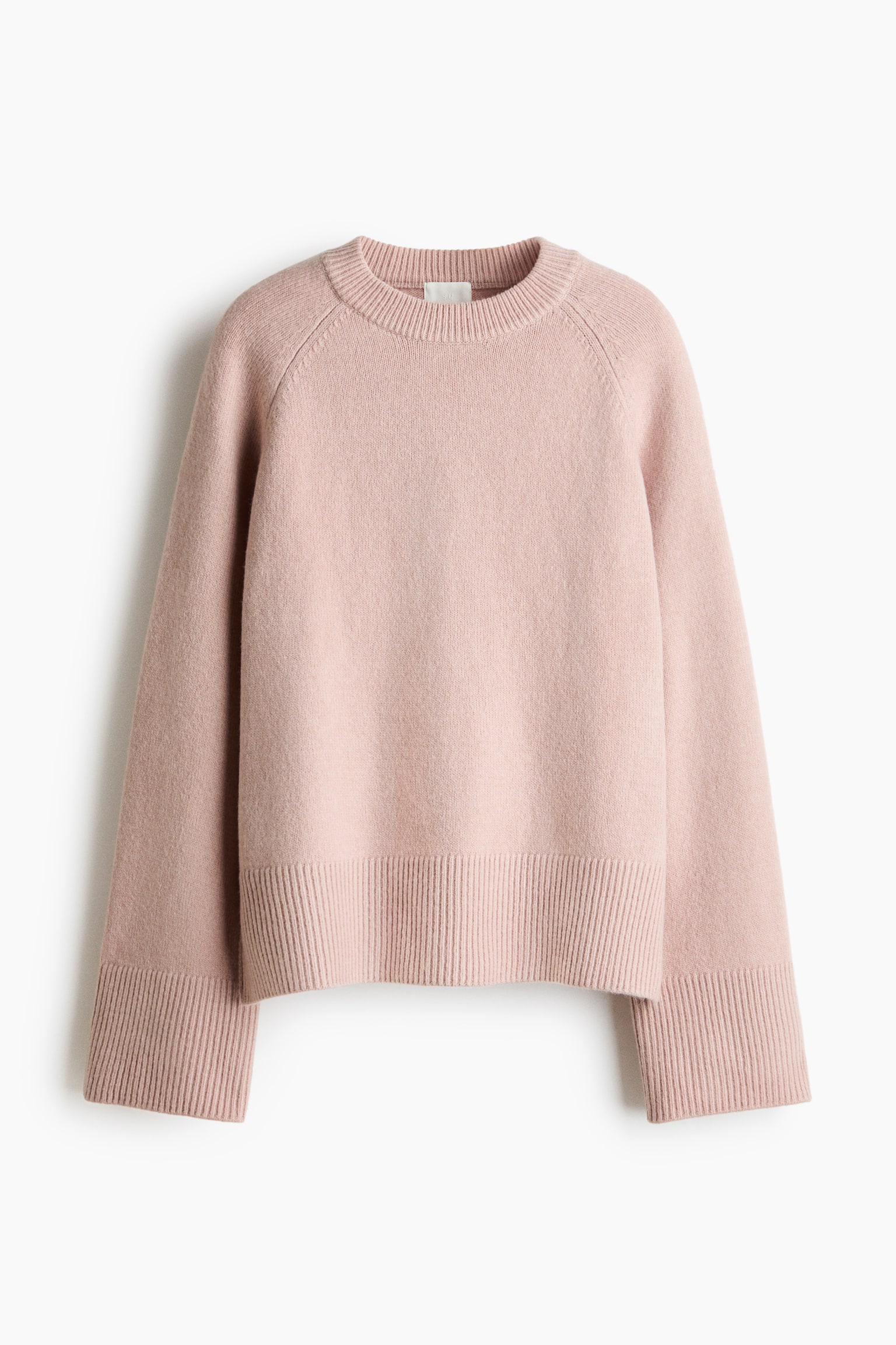 Pull à manches raglan - Rose ancien clair/Beige clair/Bordeaux