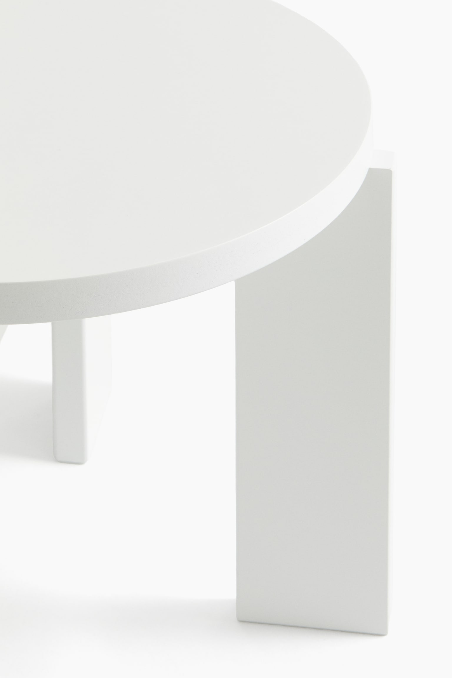 Side table - White/Light beige/Black - 2