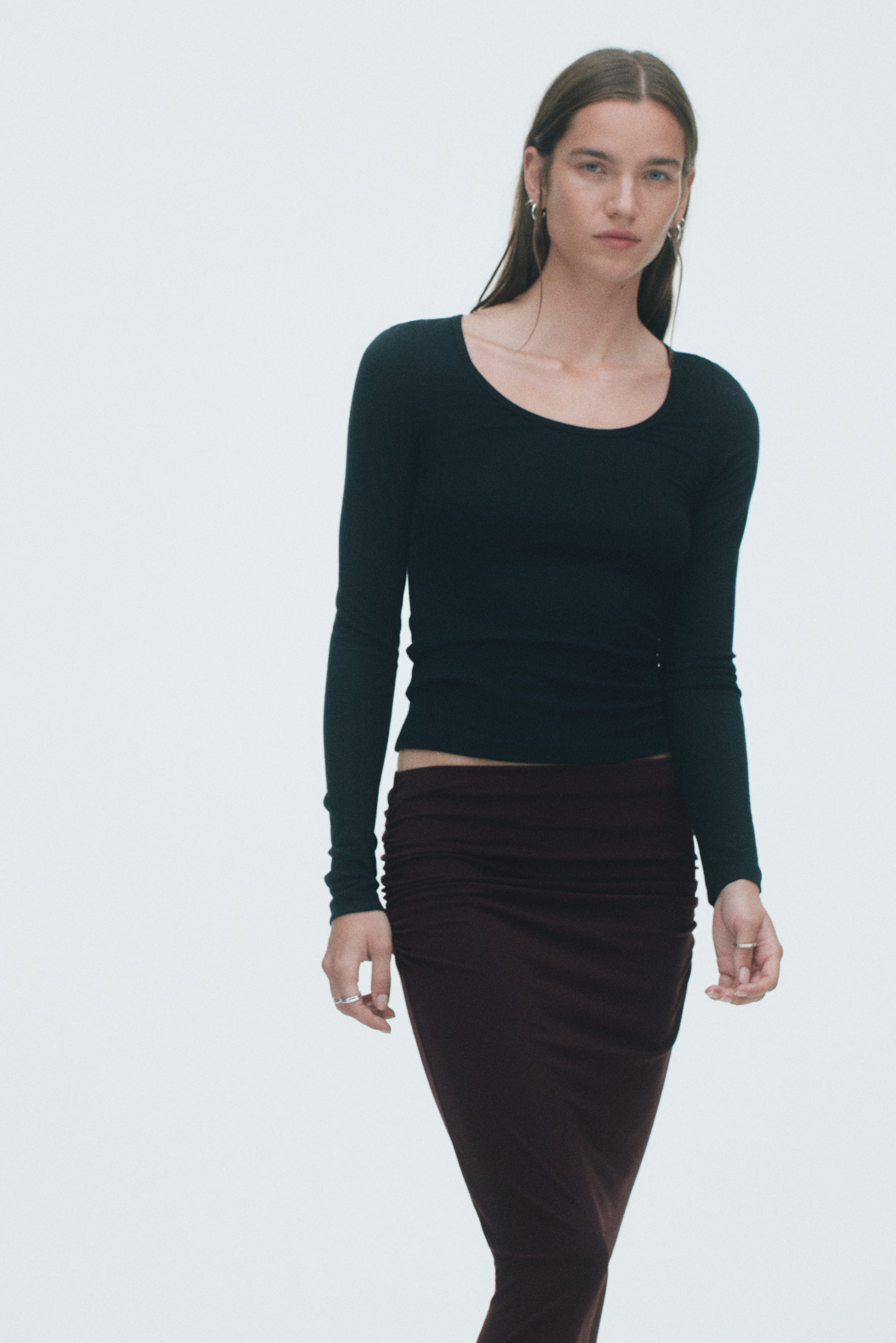 Draped skirt