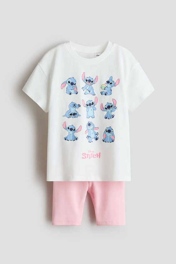 Детские брюки H&M 2-Piece Printed Cotton Set