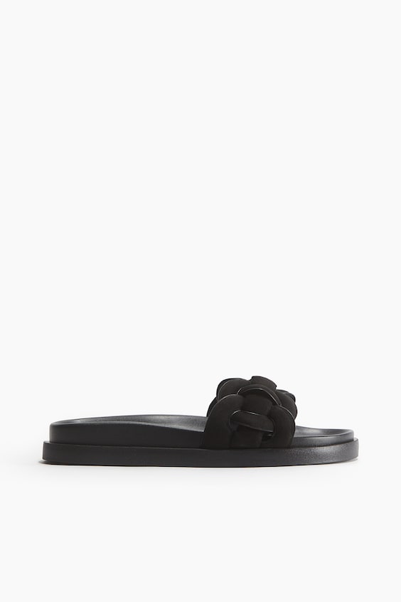 Intertwined-strap Sandals - No heel - Black - Ladies | H&M US