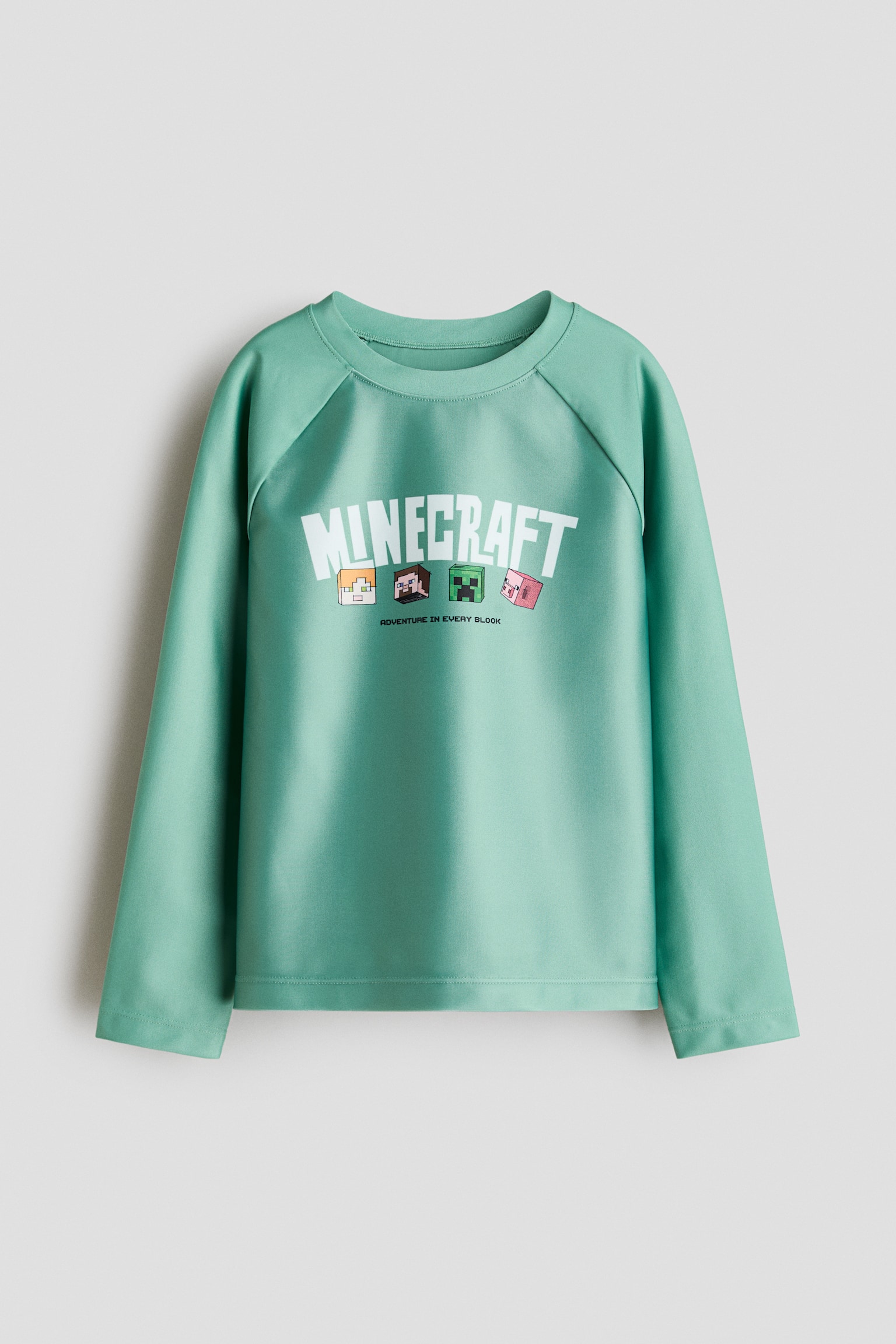 Top de baño UPF 50 - Verde/Minecraft