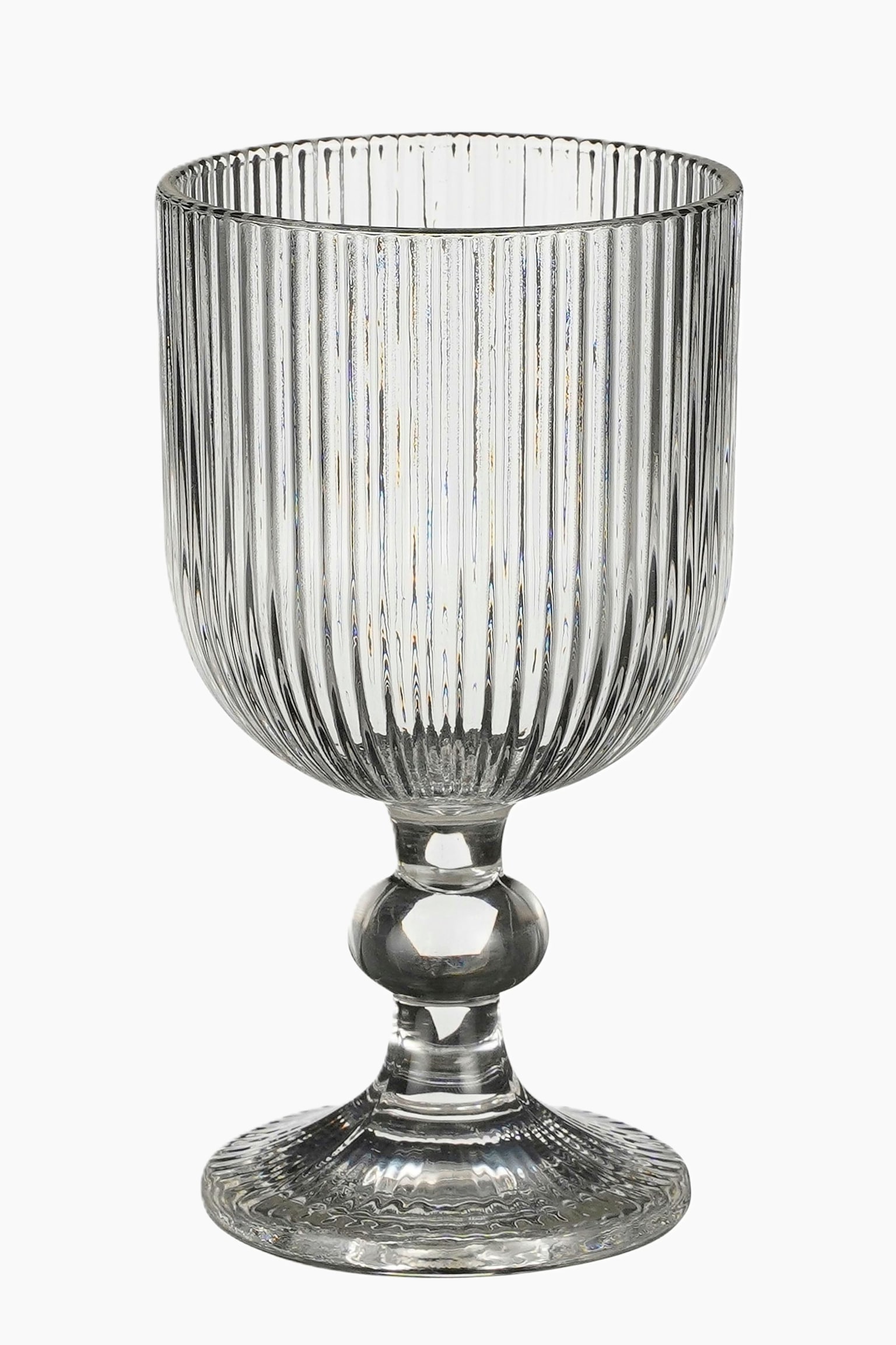Set Van 6 Wijnglazen - Transparant/Paars/Lichtgroen/Grijs/Blauw - 1
