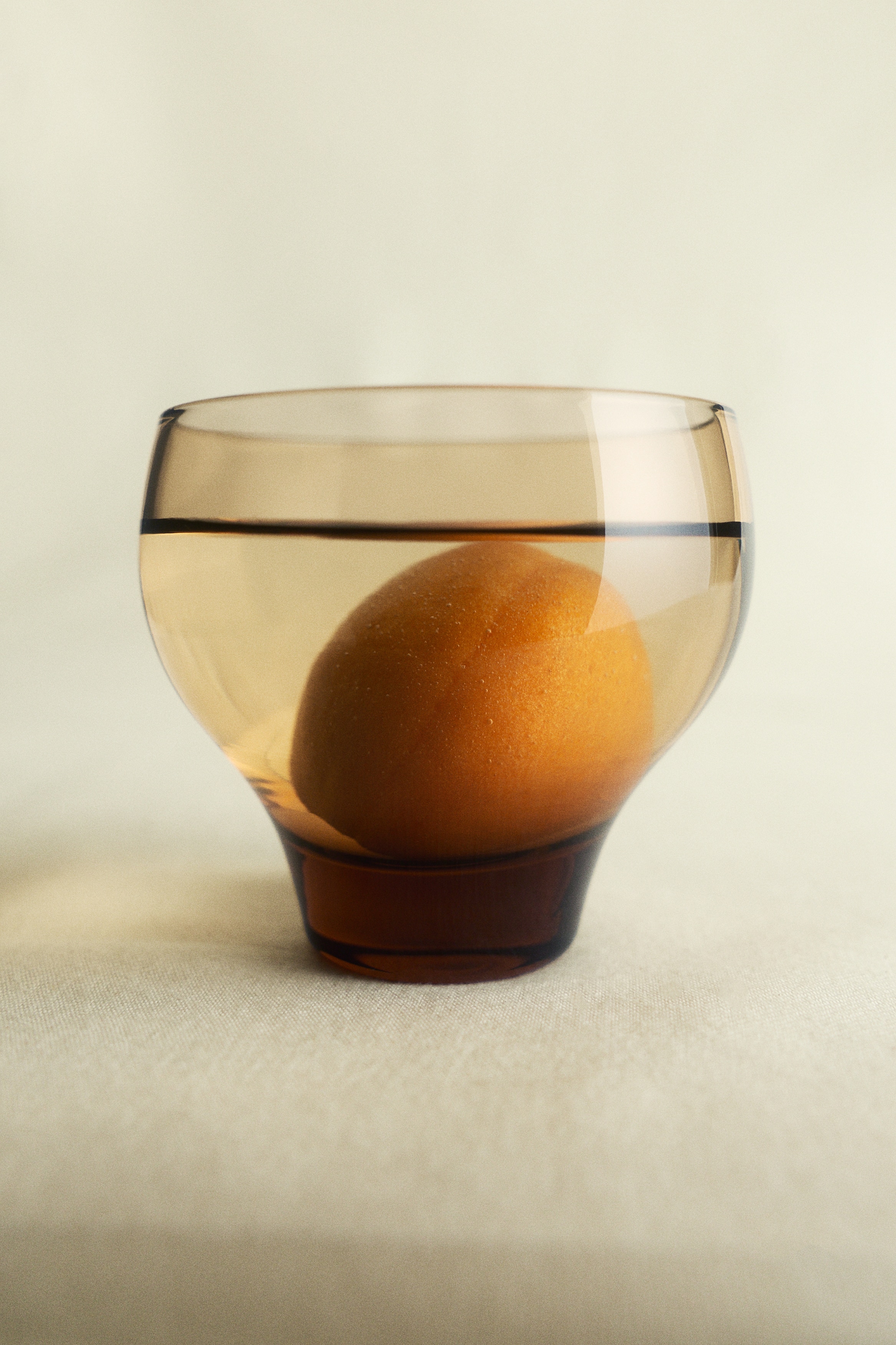 2-pack mouth-blown glass tumblers - Brown/Transparent