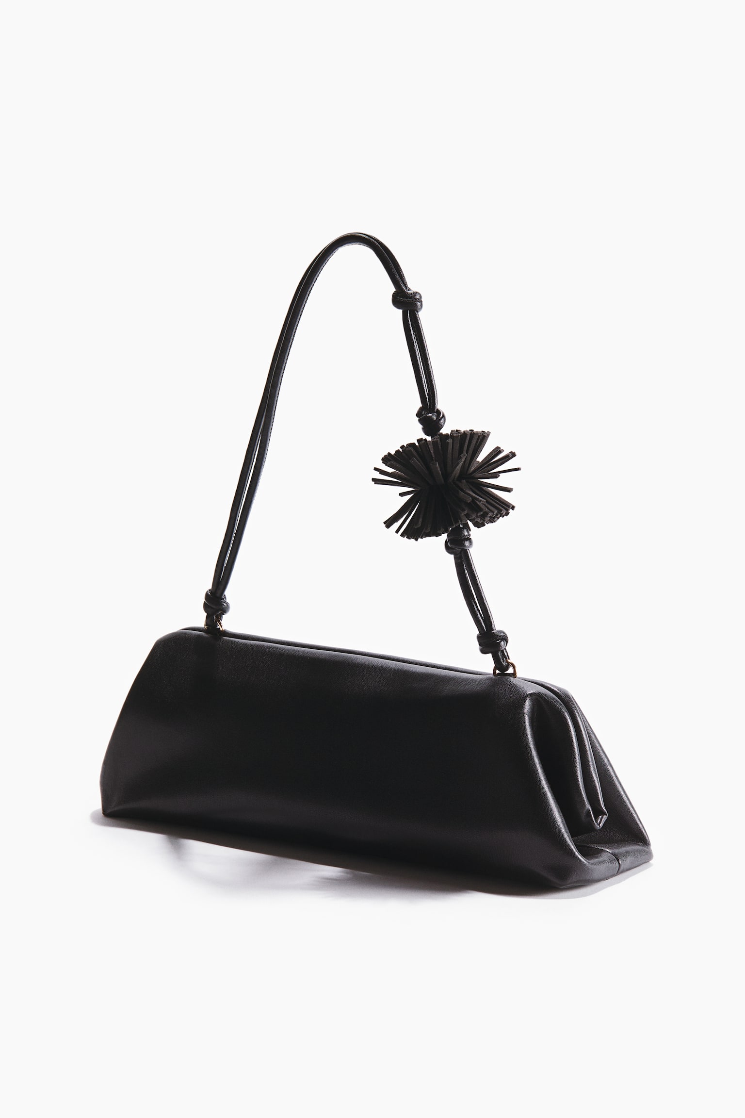 Pompom-detail shoulder bag - 3