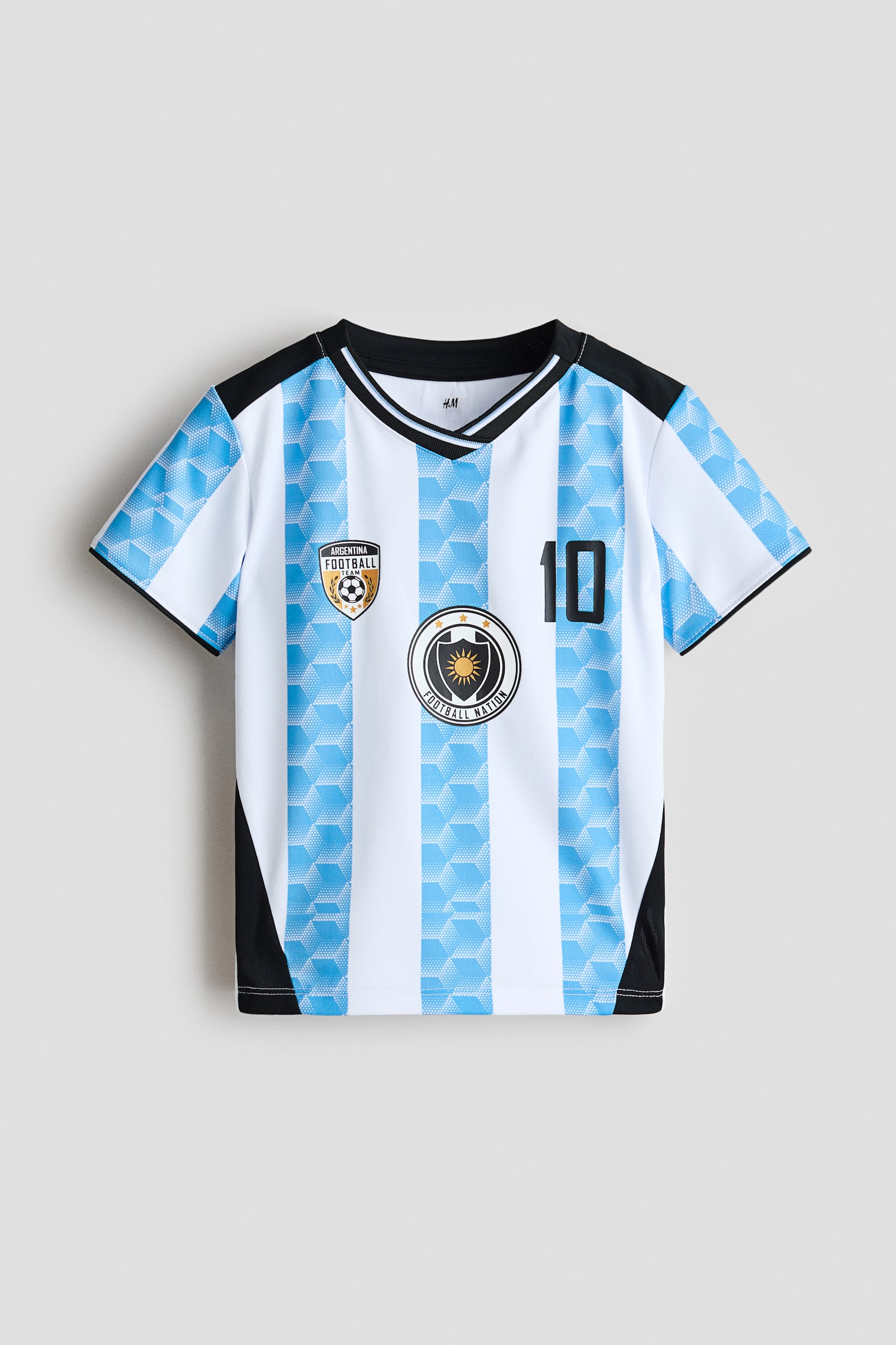 Printed Soccer Shirt - Light blue/Argentina/Yellow/Brasil/Red/Portugal
