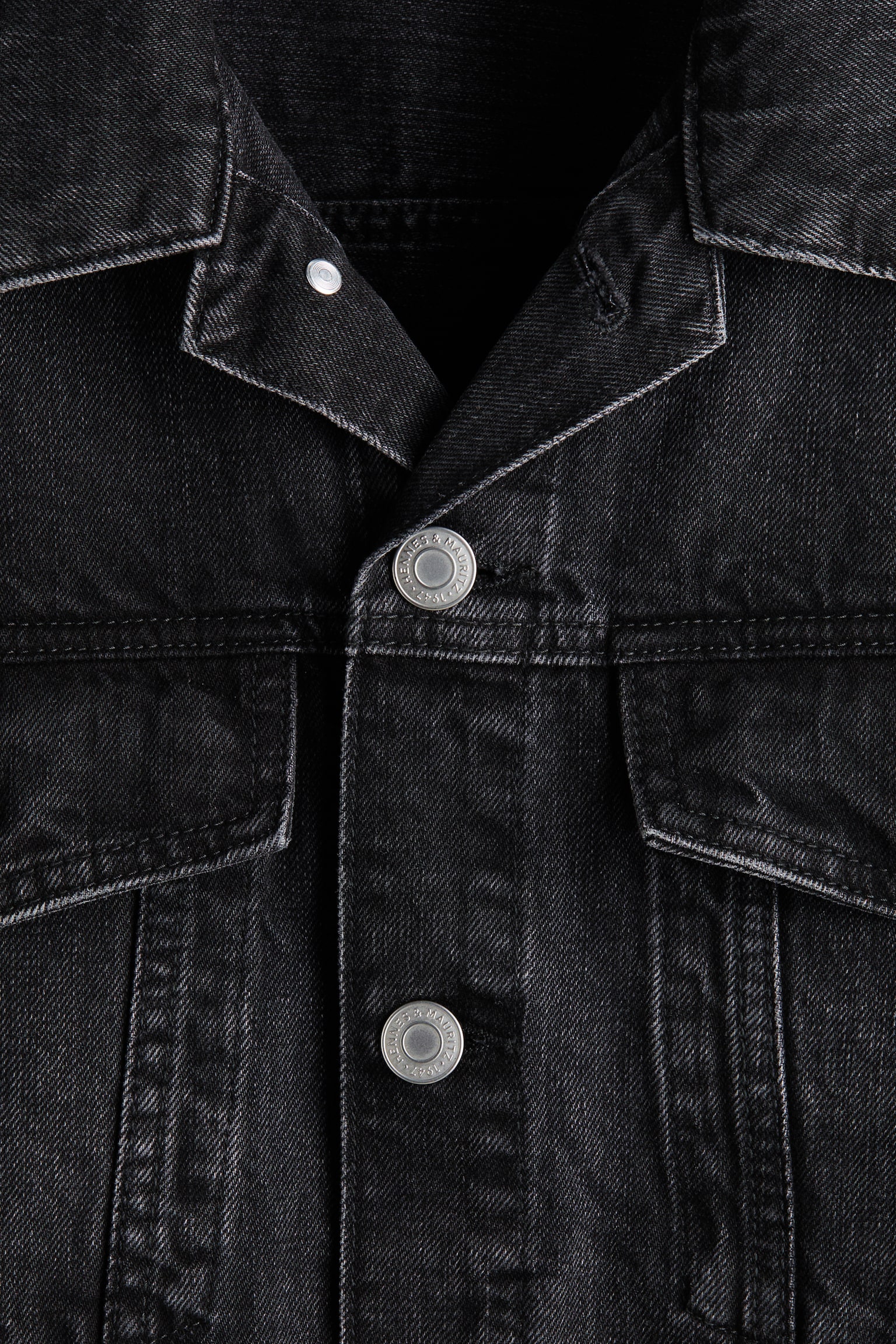 Denim trucker jacket - Black/Denim blue/Denim black/Denim green - 3