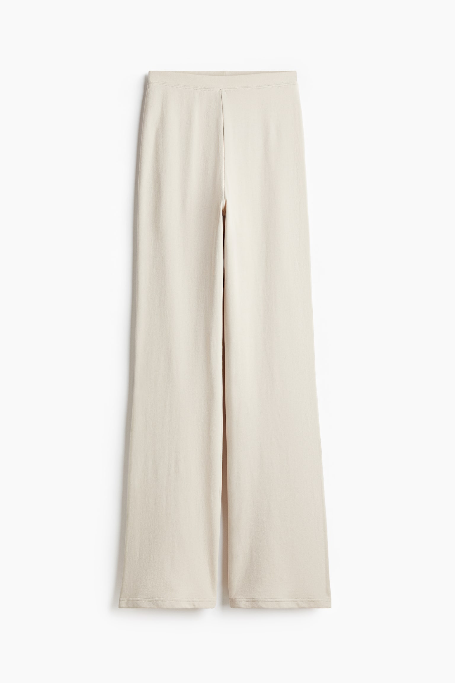 Flared trousers - Light beige/Black/Dark brown - 1