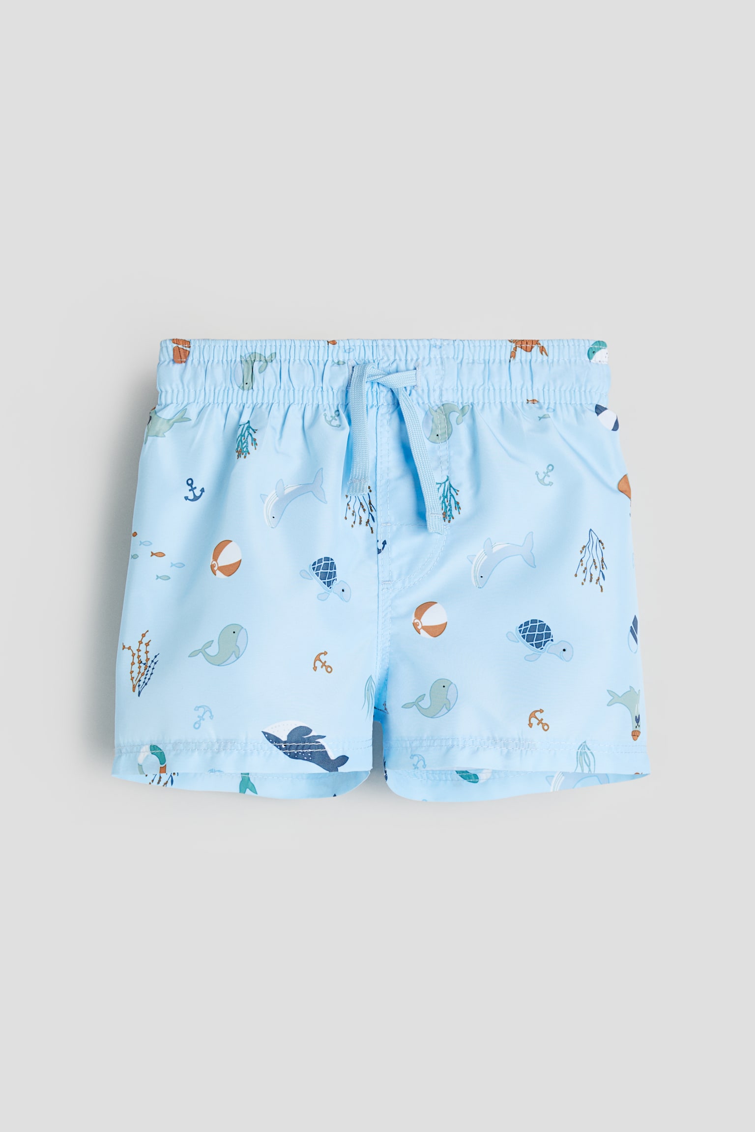 Pattern Boardshorts - Light blue/Turtles/Blue/Pattern/Khaki green/Lemons/Light yellow/Gradient/Light turquoise/Seagulls/Orange/Crocodiles/Light turquoise/Palm trees/Dark blue/Turtles - 1