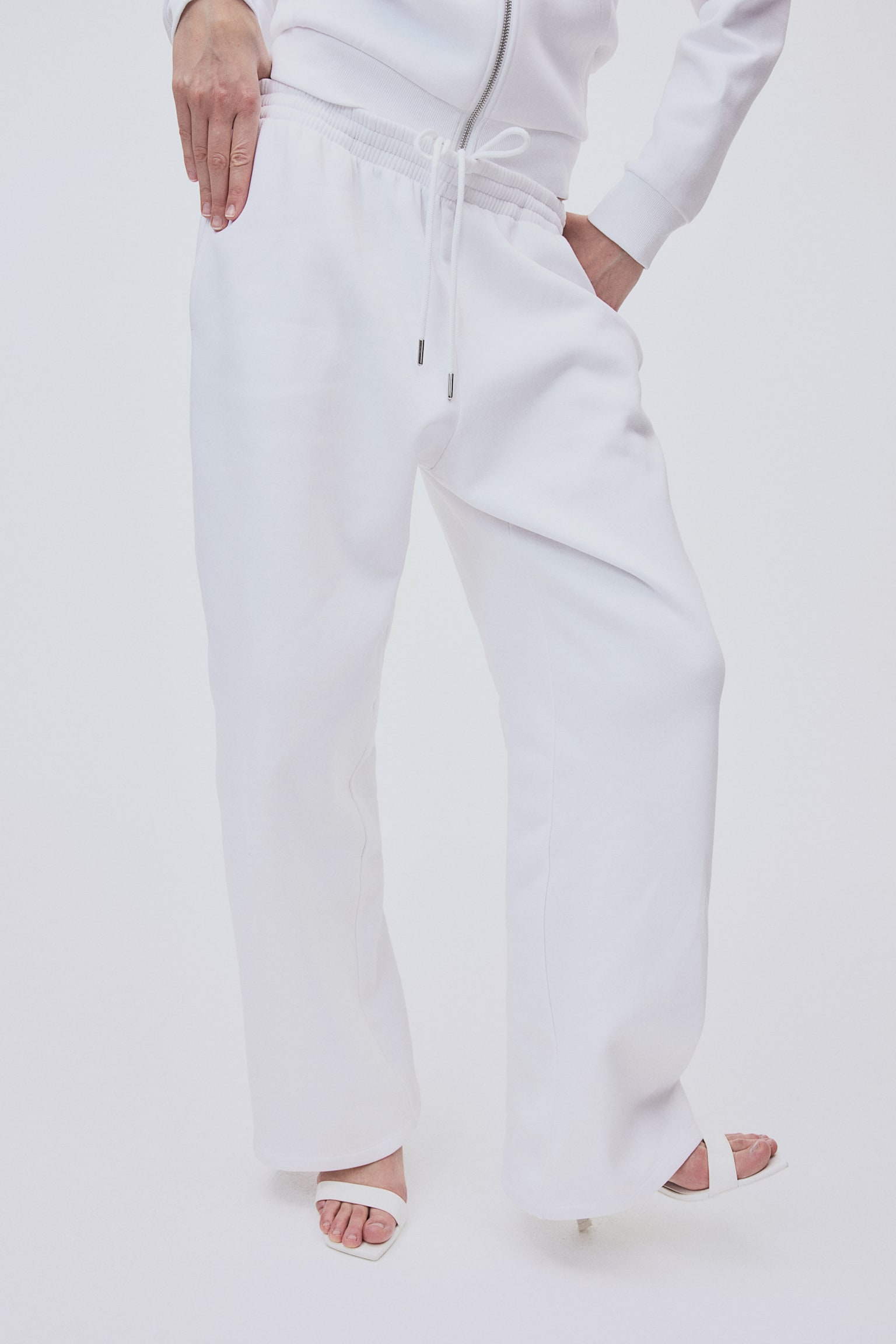 Track Pants - White/Light beige/Light grey marle/Black/Black/Dark grey marle - 4