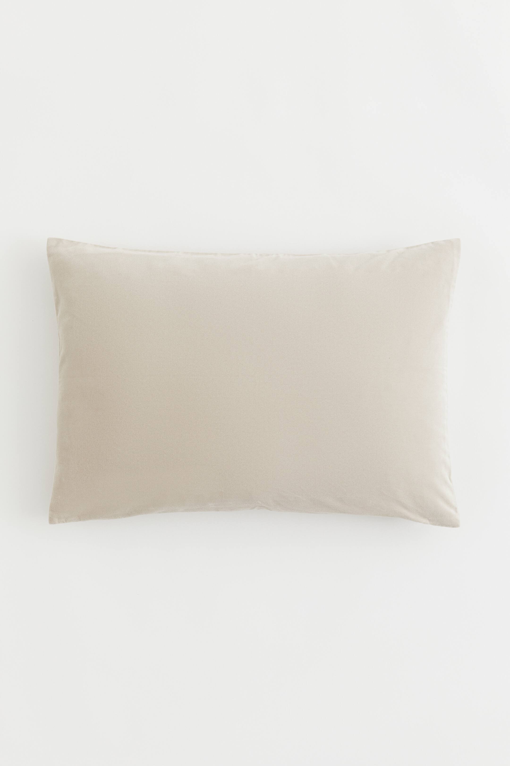 View larger image: Cotton velvet cushion cover - Beige - Home All | H&M GB 1
