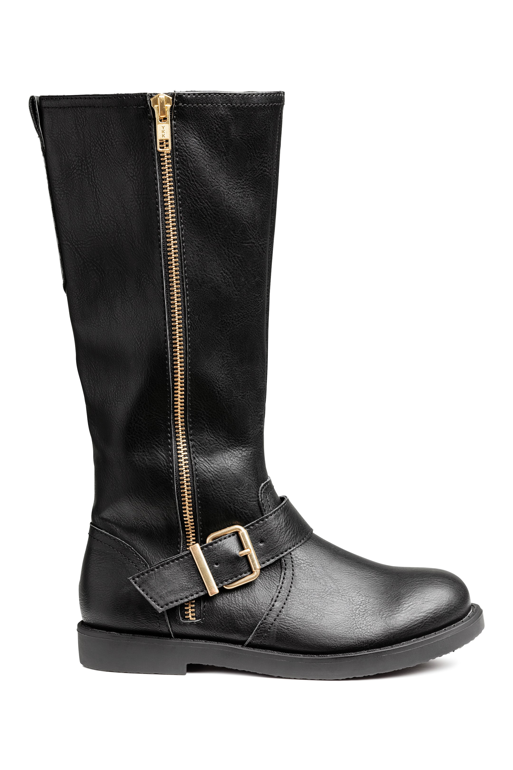 View larger image: Knee-high biker boots - Black - Kids | H&M GB 1