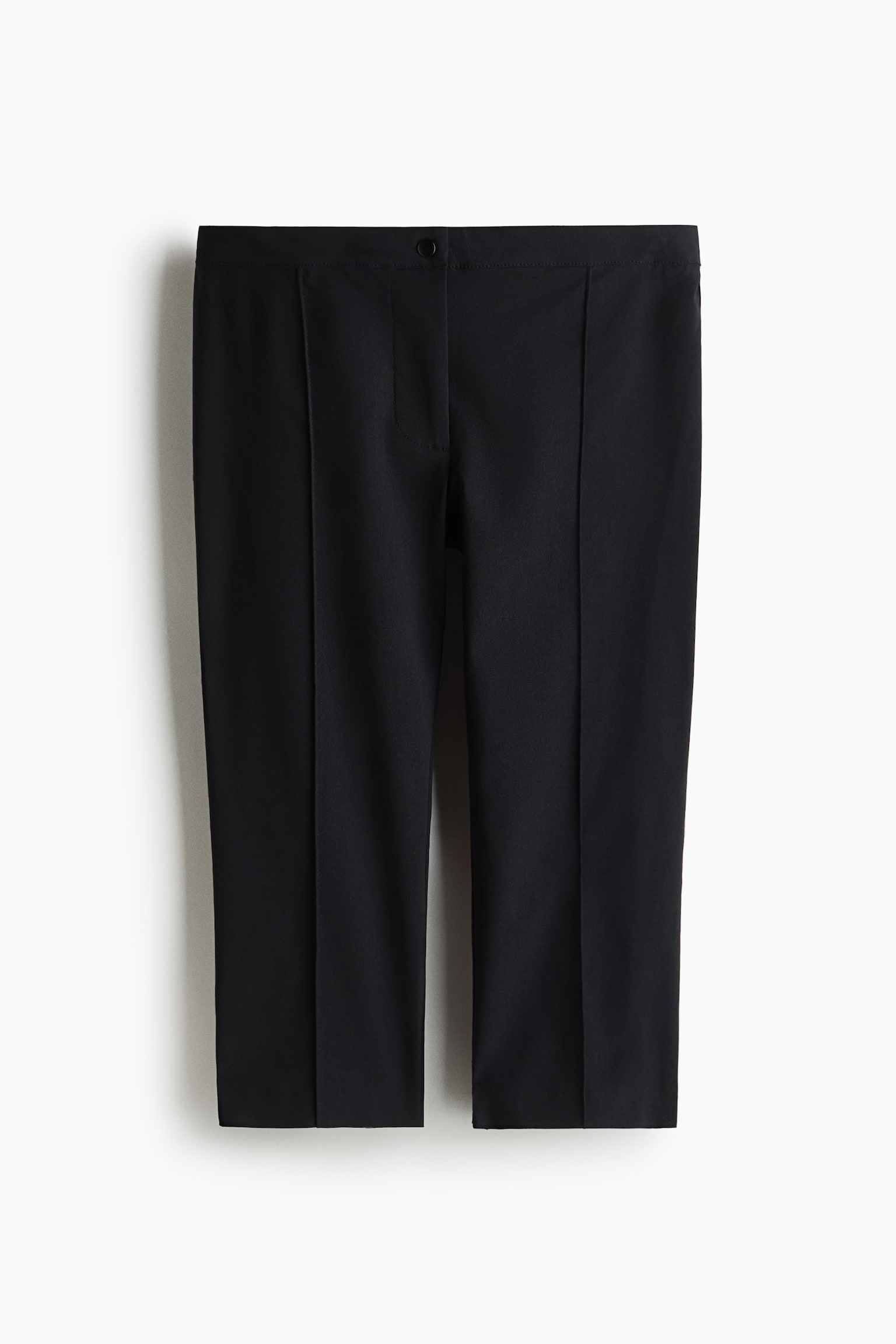 Pantalon Capri avec plis - Noir - 1