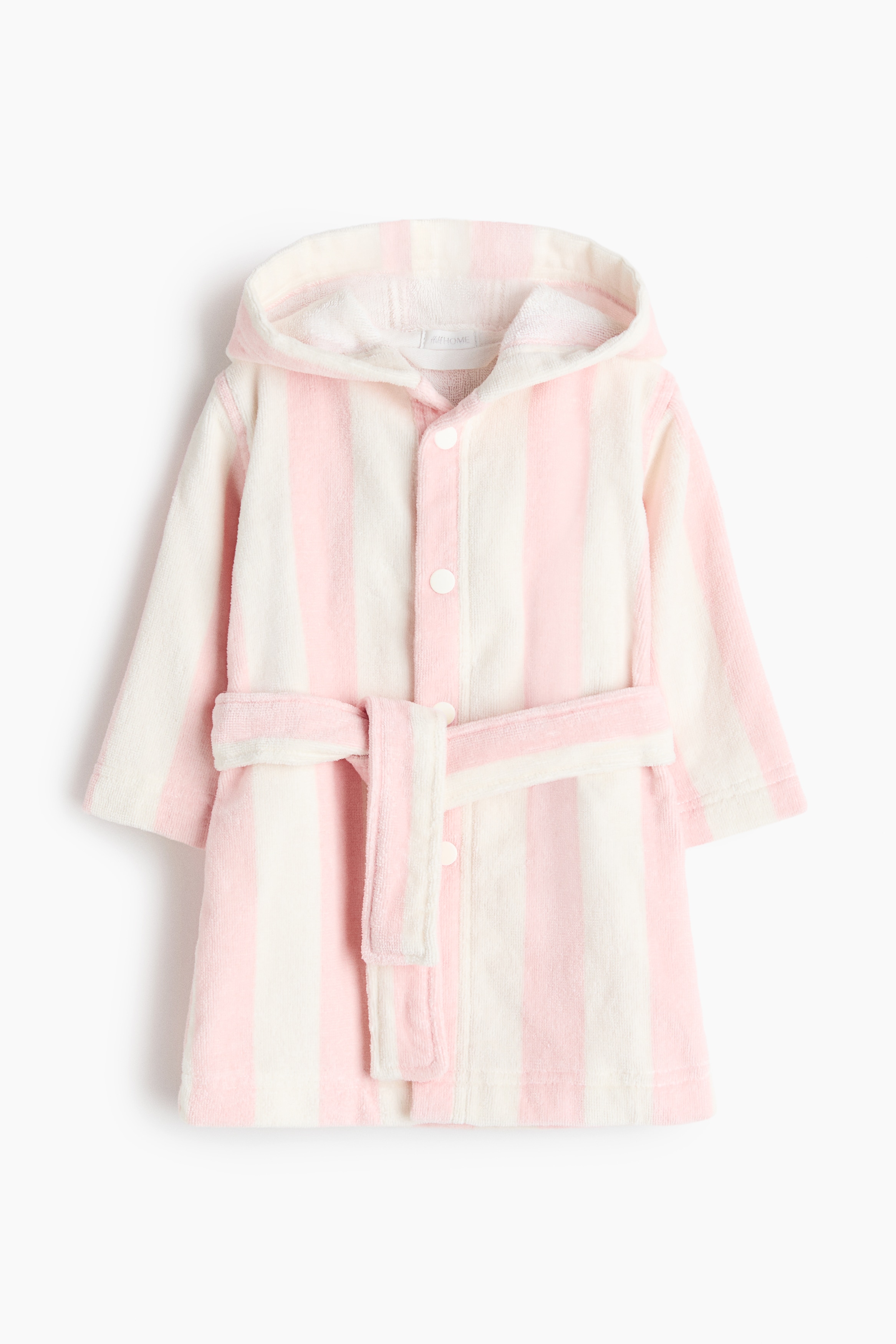 Morgonrock för baby i frotté - Ljusrosa/Randig/Ljusbeige/Randig/Grön/Randig