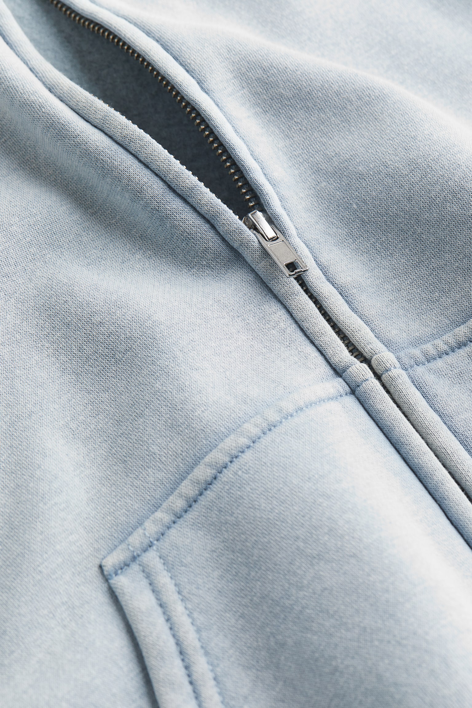 Oversized Zip Up Hoodie - Light blue/Washed/Light beige/Grey/Dark brown/Bright blue/Cream/Black - 6