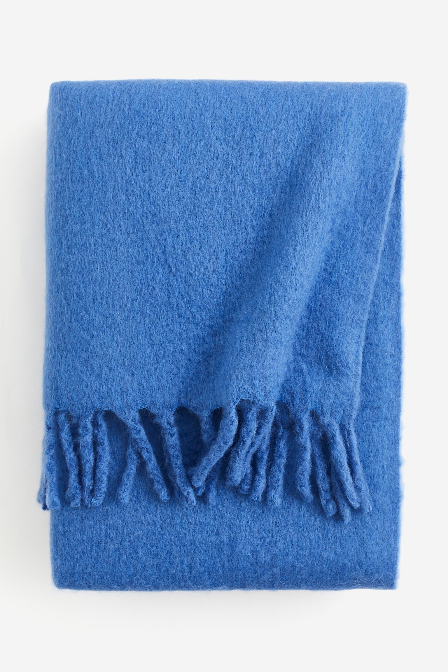 Woolblend blanket Bright blue Home All H&M GB
