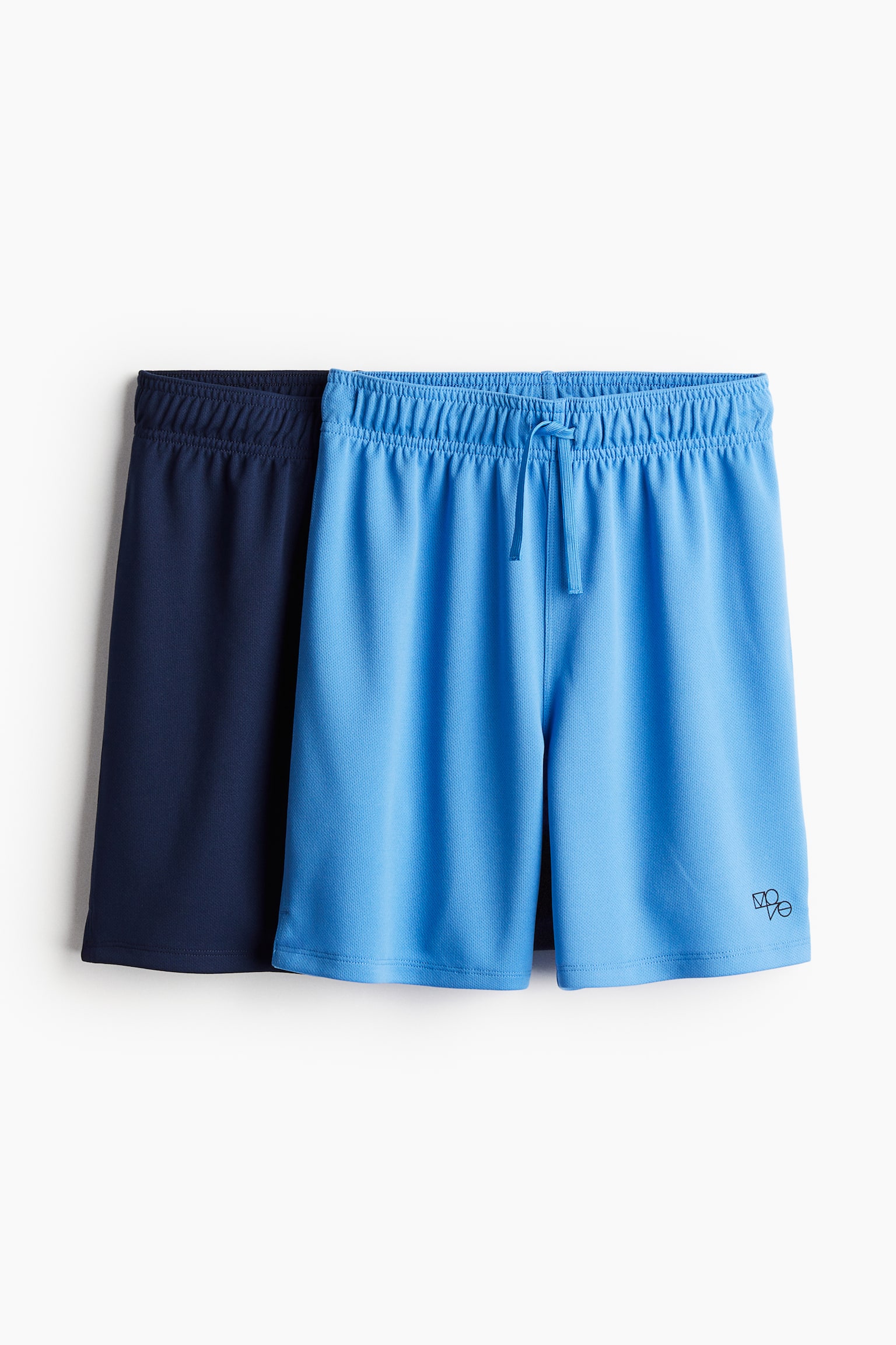 2-pack sports shorts in DryMove™ - Blue/Navy blue/Black/Navy blue/Dark grey - 1