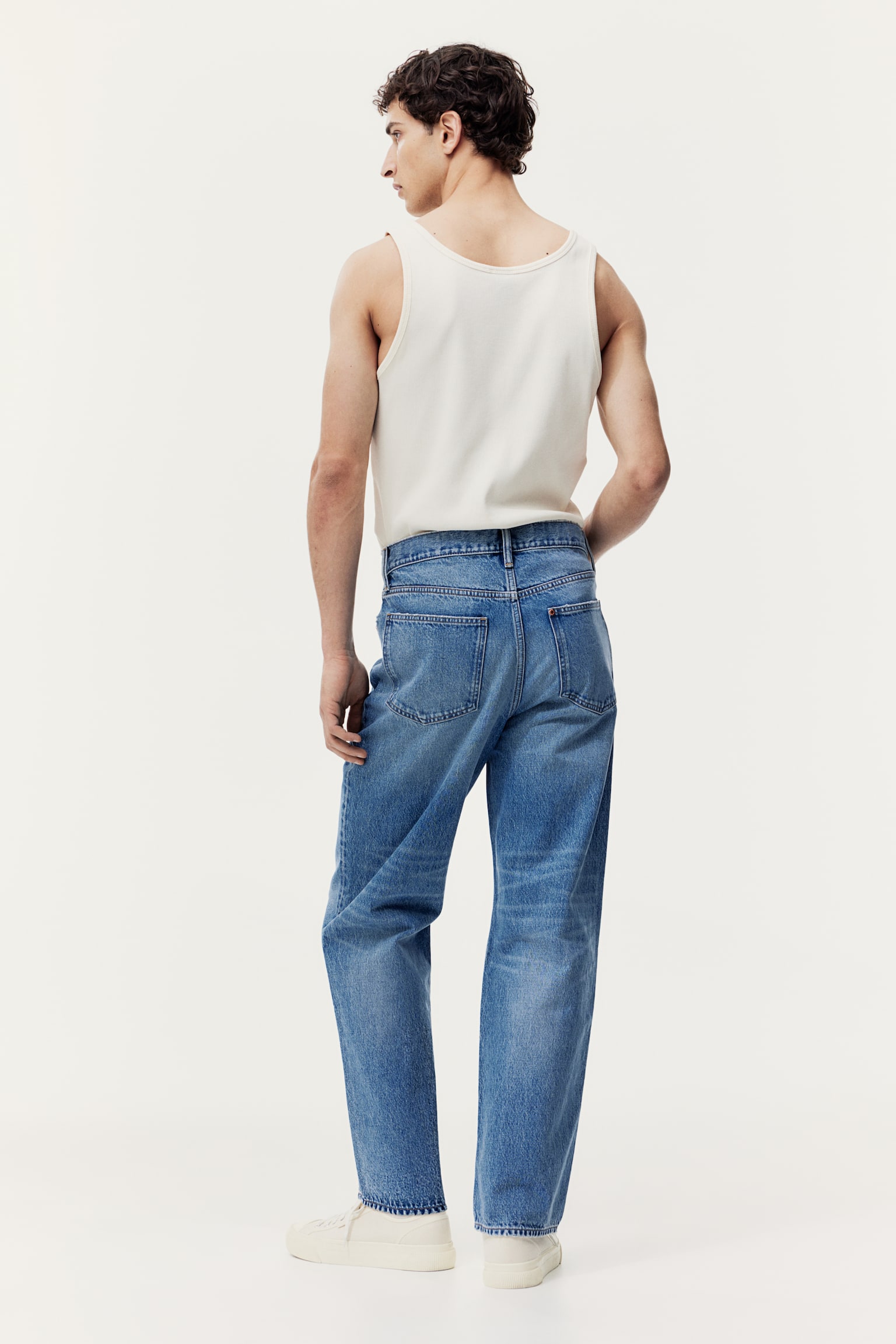 Straight Relaxed High Jeans - Denim blue/Black/Light denim blue - 7