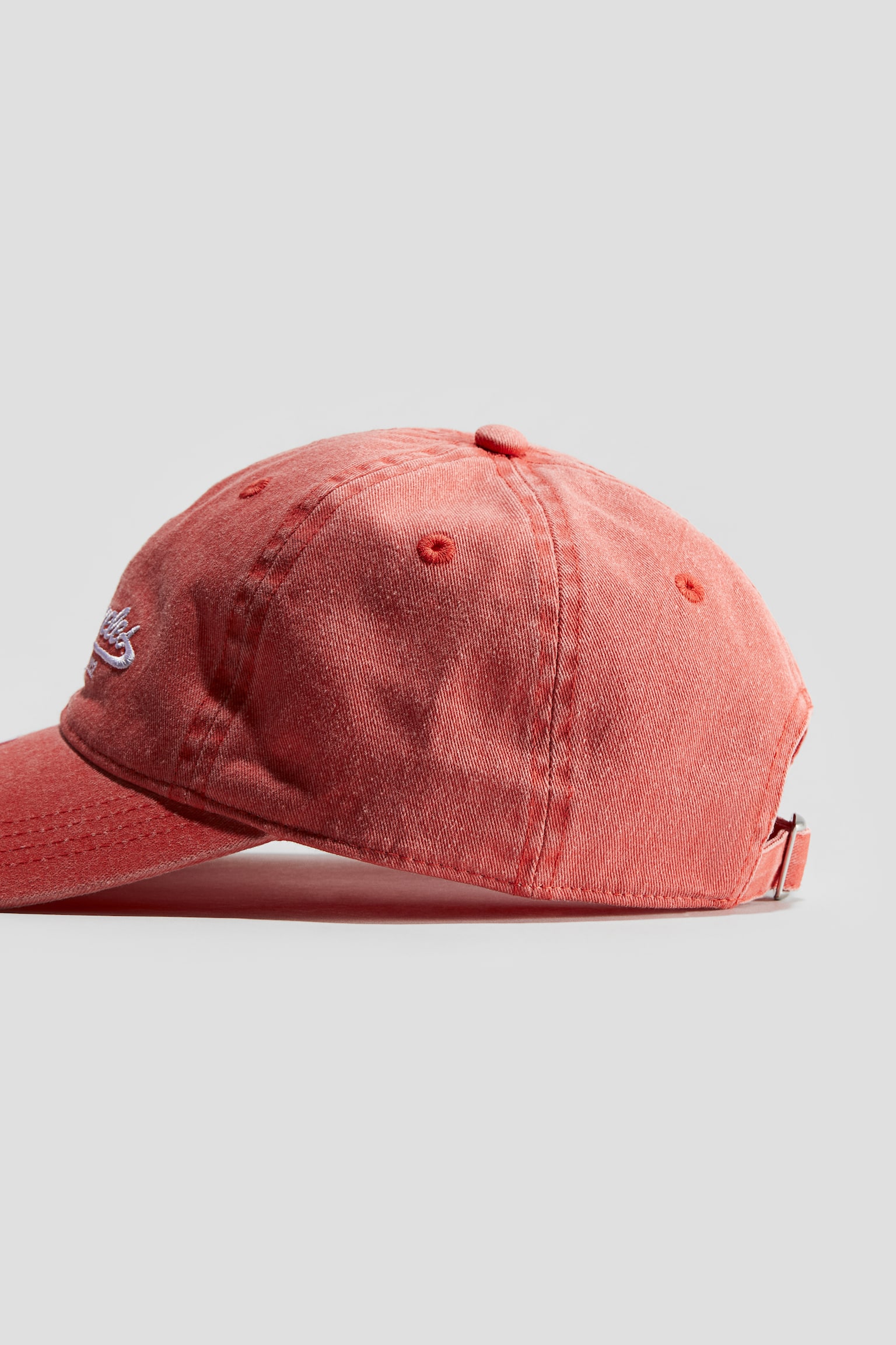 Cotton Twill Cap - Red/Los Angeles/Light denim blue - 2