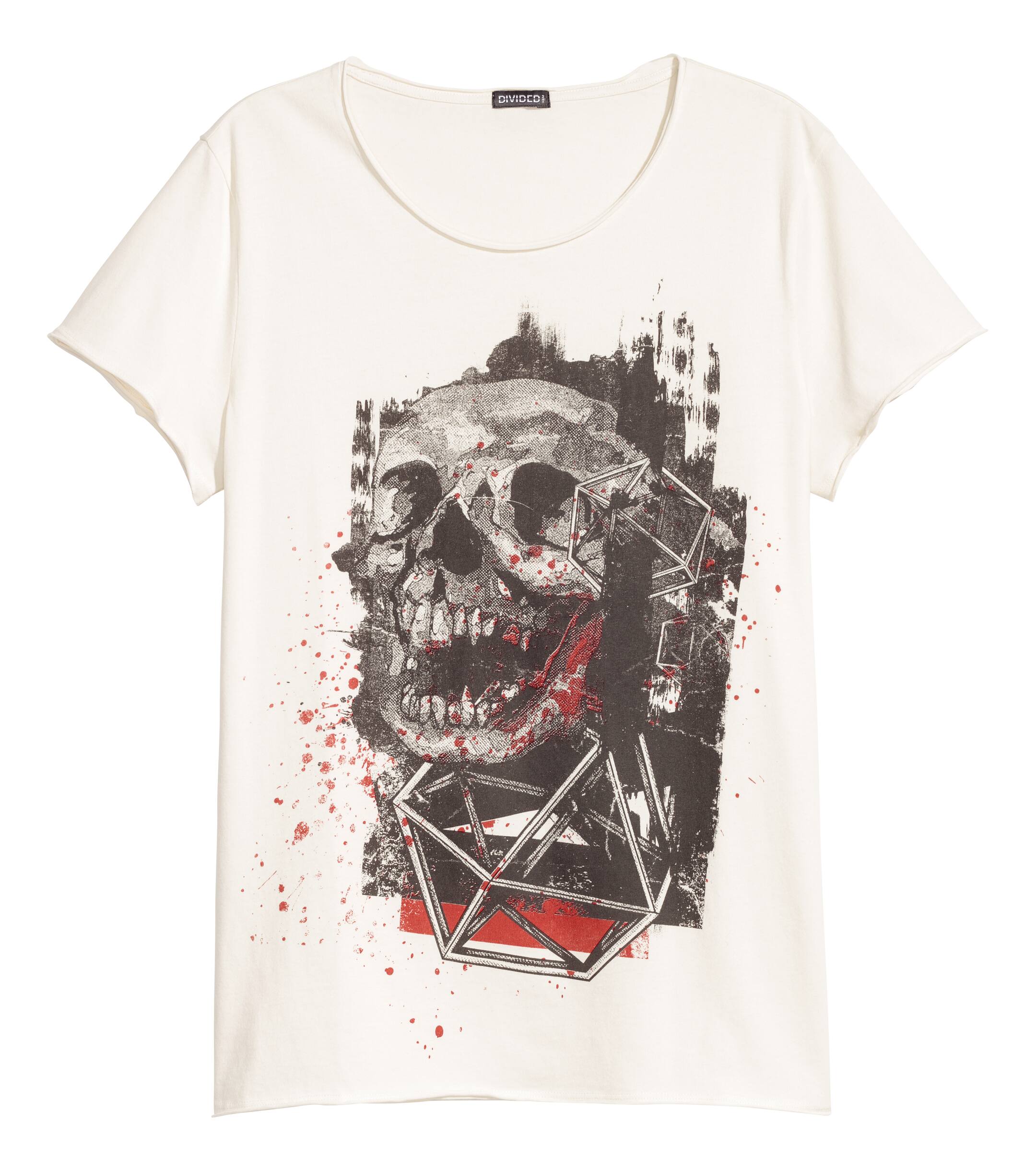 T-shirt Uomo Con Stampa Teschio Retrò, Maniche Corte, Casual, In Poliestere Traspirante, Nera, Taglia Unica
