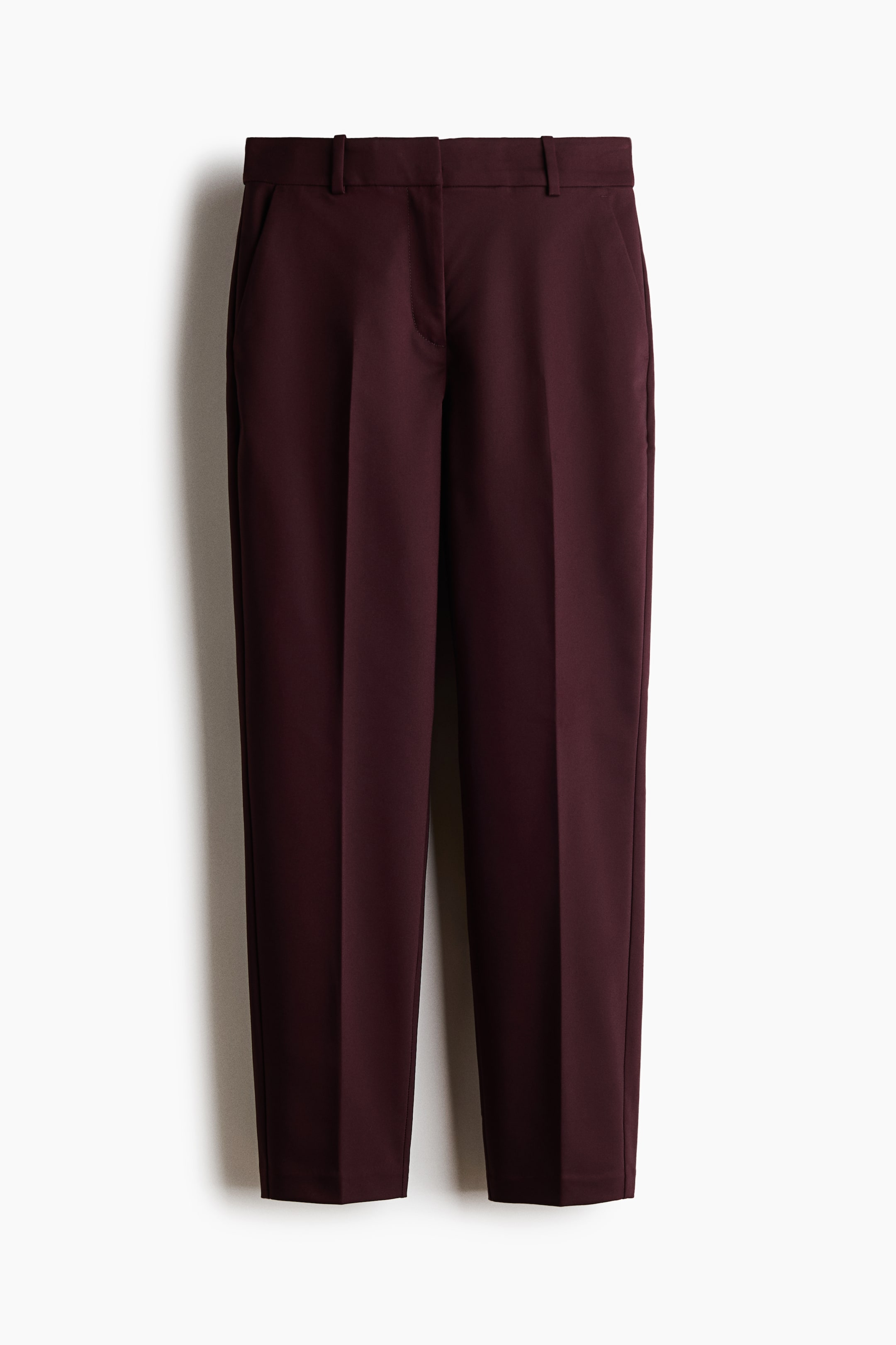 View larger image: Cigarette trousers - Burgundy - Ladies | H&M 1