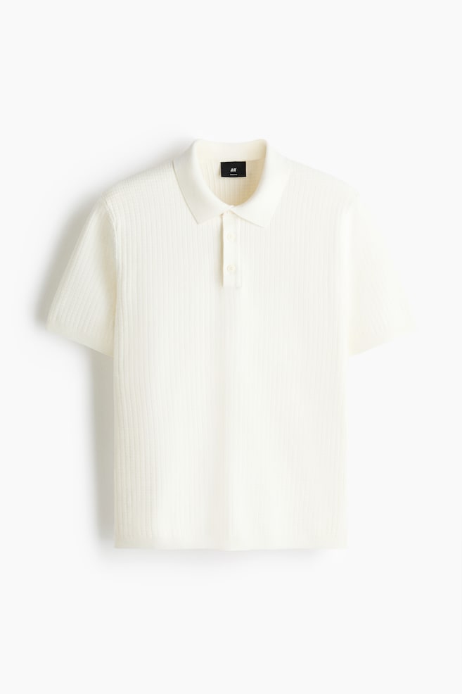 Polo in maglia strutturata Regular Fit - Bianco/Blu navy/Giallo chiaro/Grigio/Bianco/Greige/Blu navy - 1