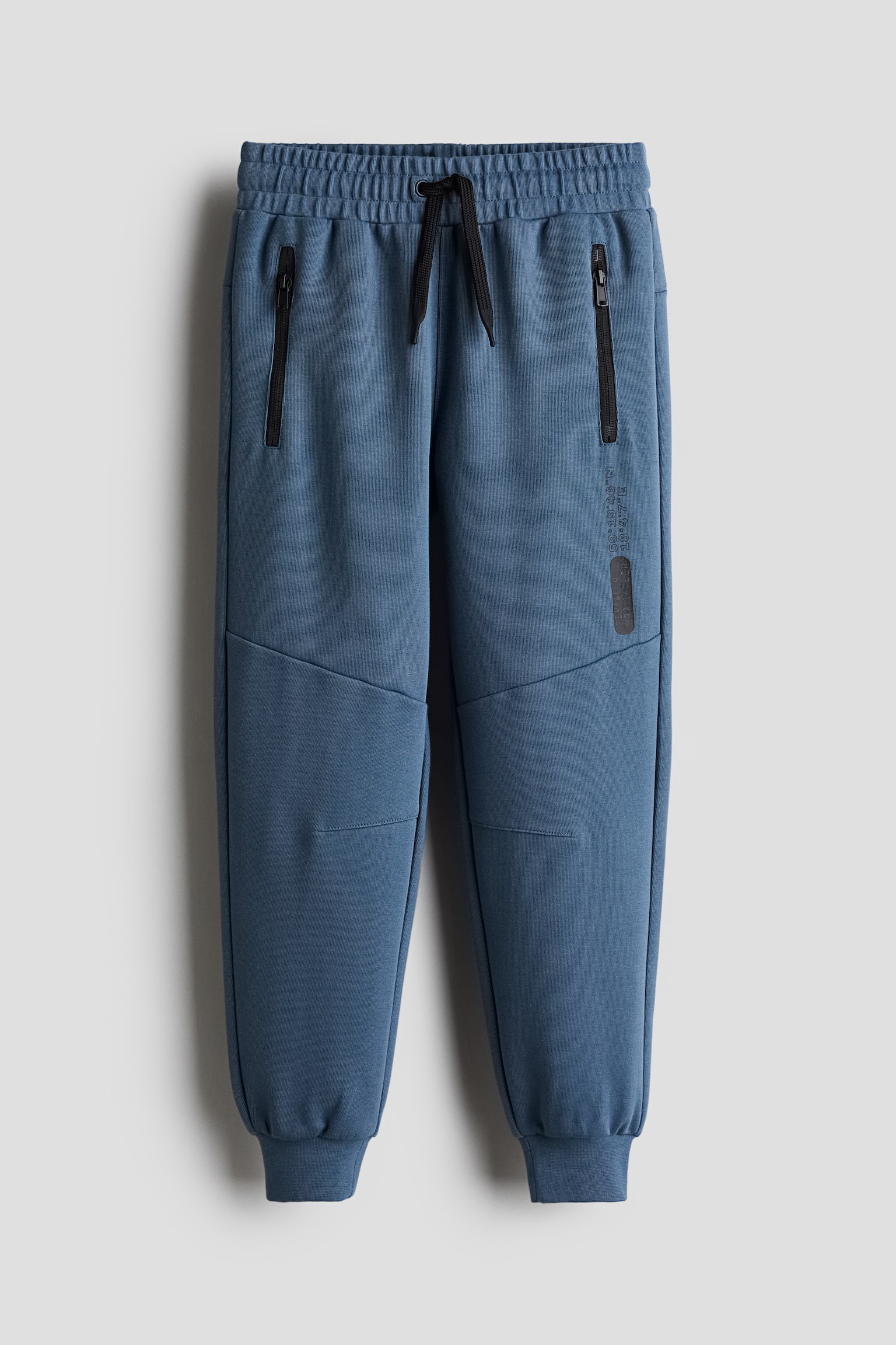 Heavy jersey joggers - Dark blue/Light grey marl/Black - 1