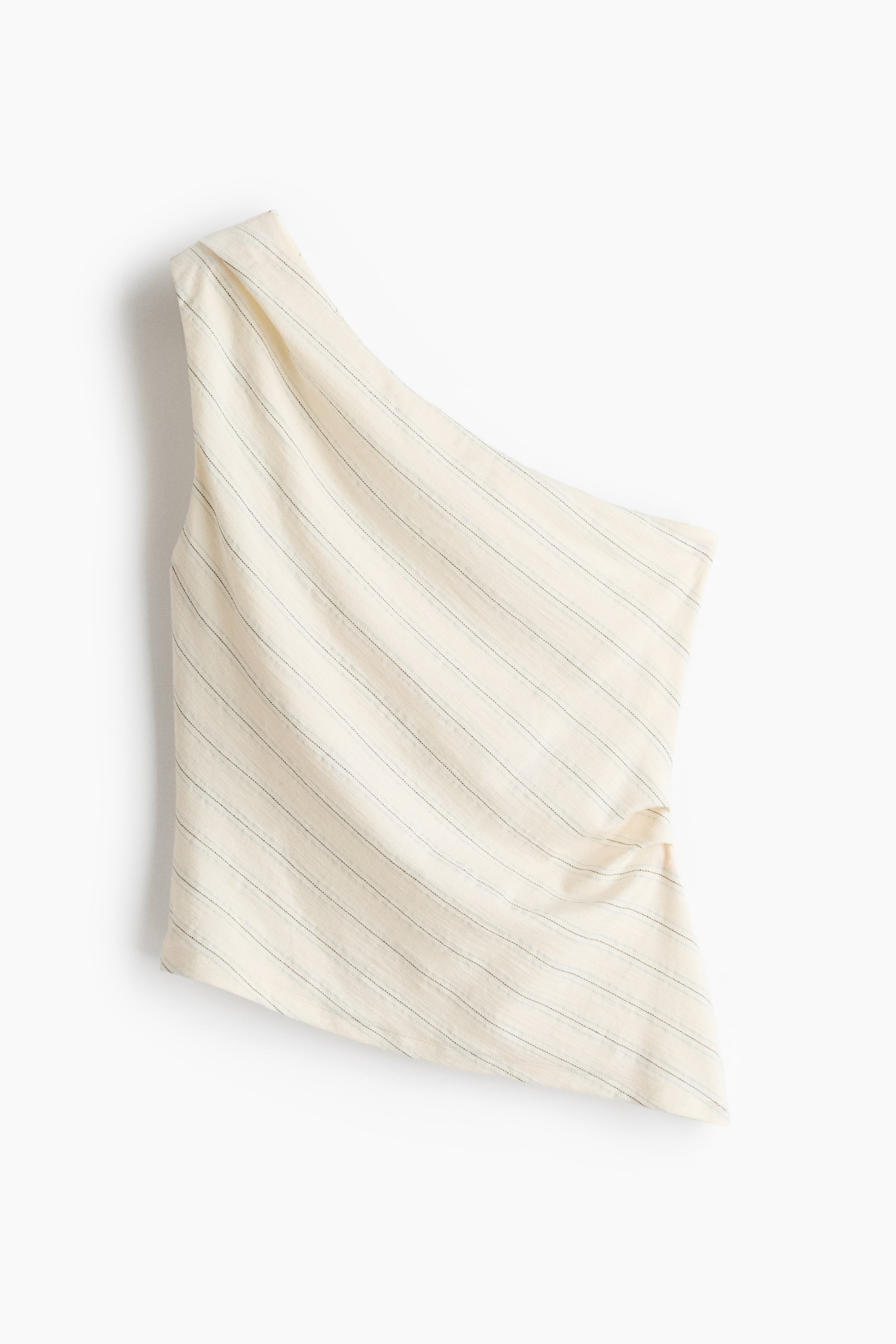 Pleated One-Shoulder Top