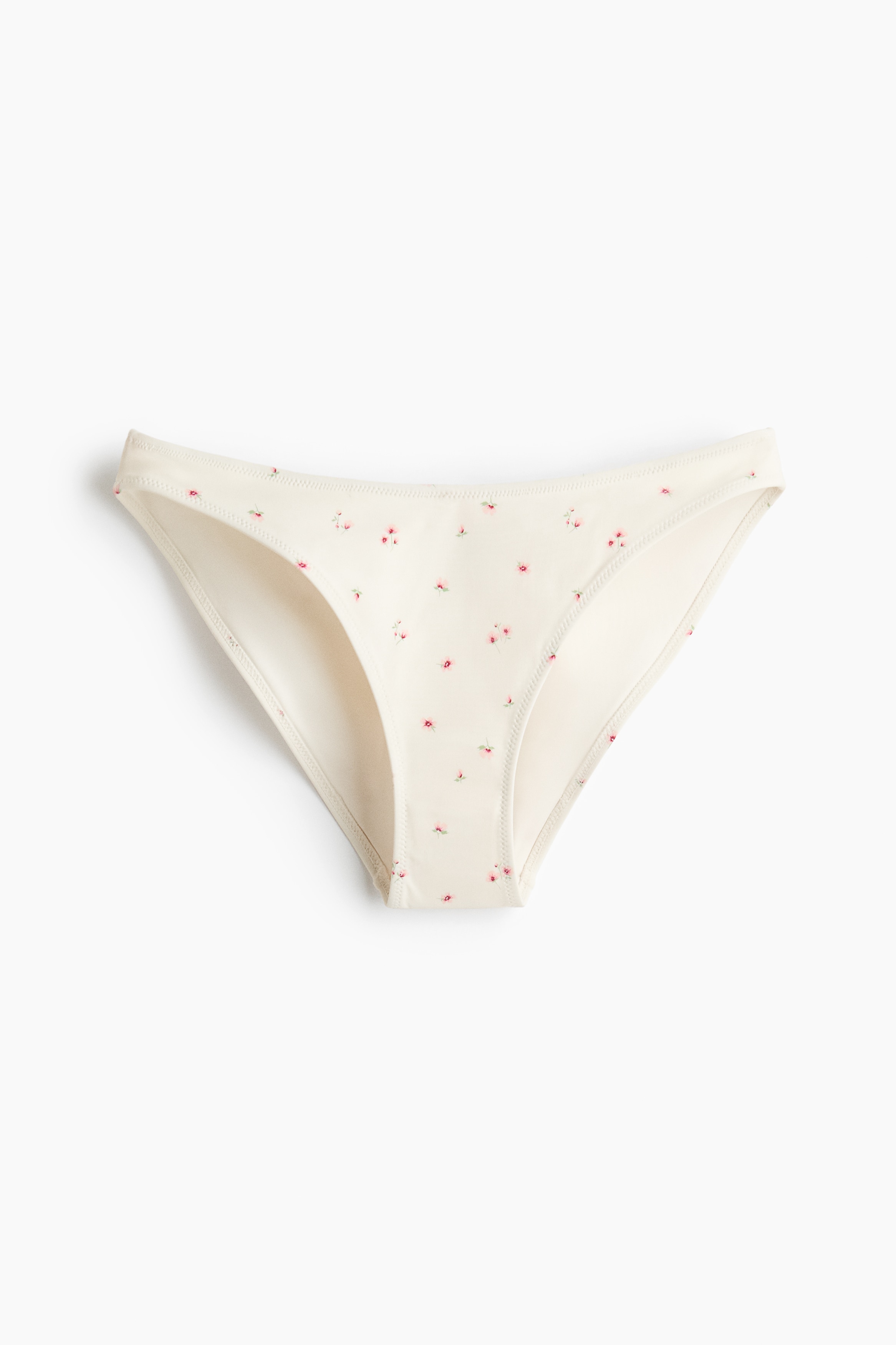 Bikini bottoms - White/Floral/Blue