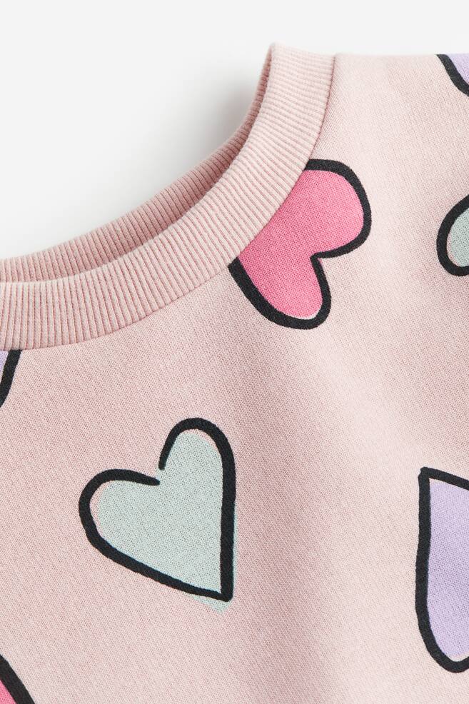 Printed sweatshirt - Light pink/Hearts/Light green/Teddy bear/Light grey marl/Unicorns/Beige/Leopard print/dc/dc/dc/dc/dc - 3