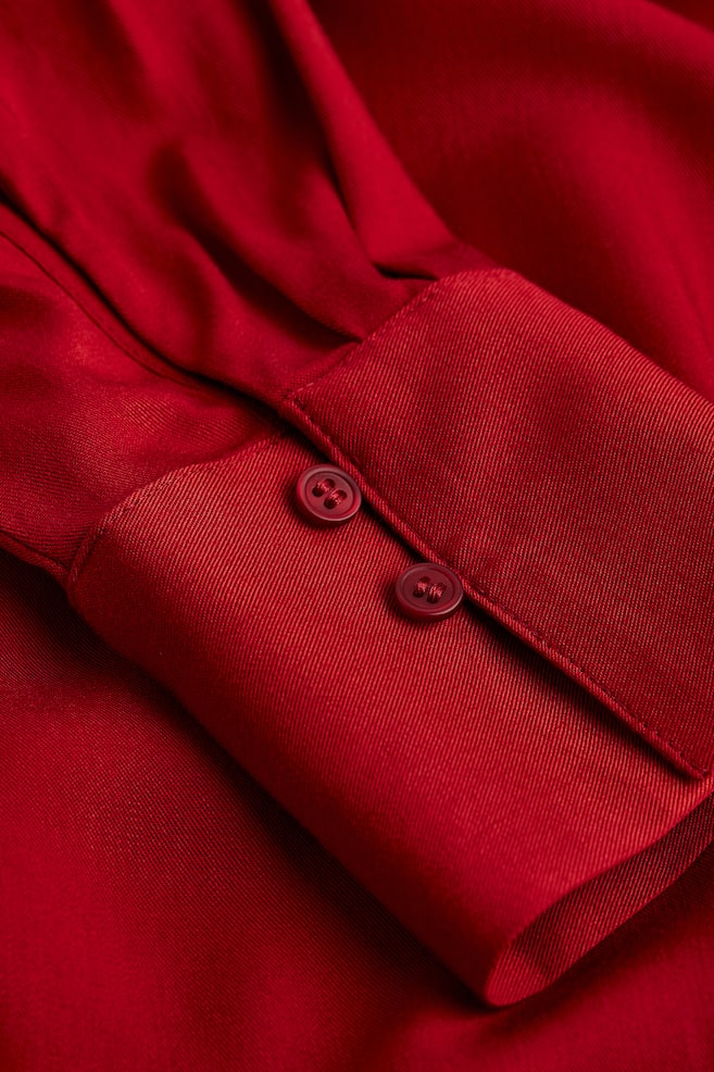 MAMA Wrapover dress - Dark red - 2