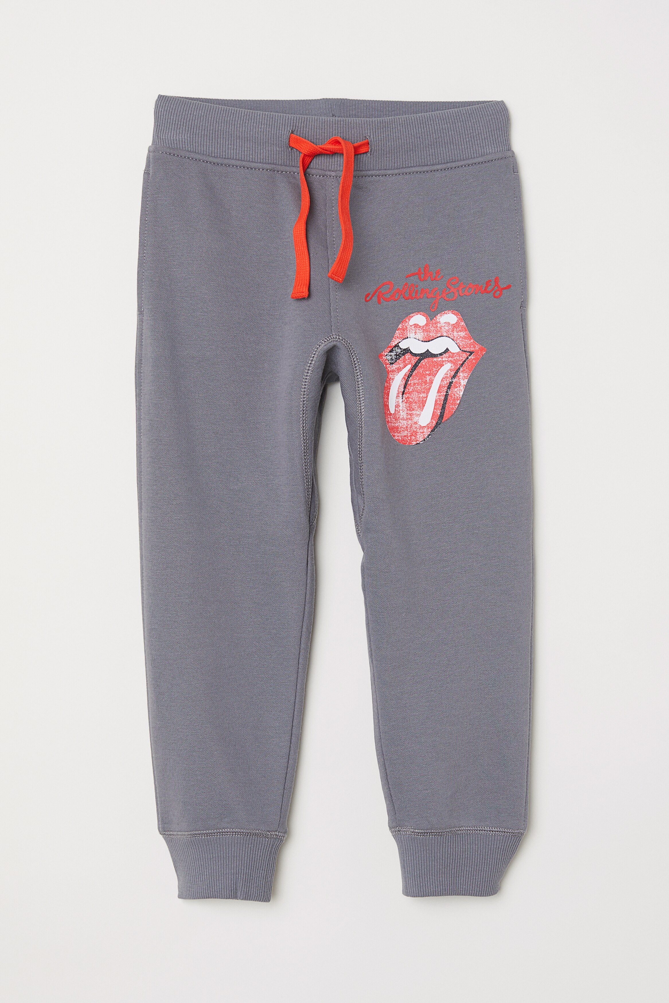Joggers with Printed Design Gray/Rolling Stones Kids H&M US