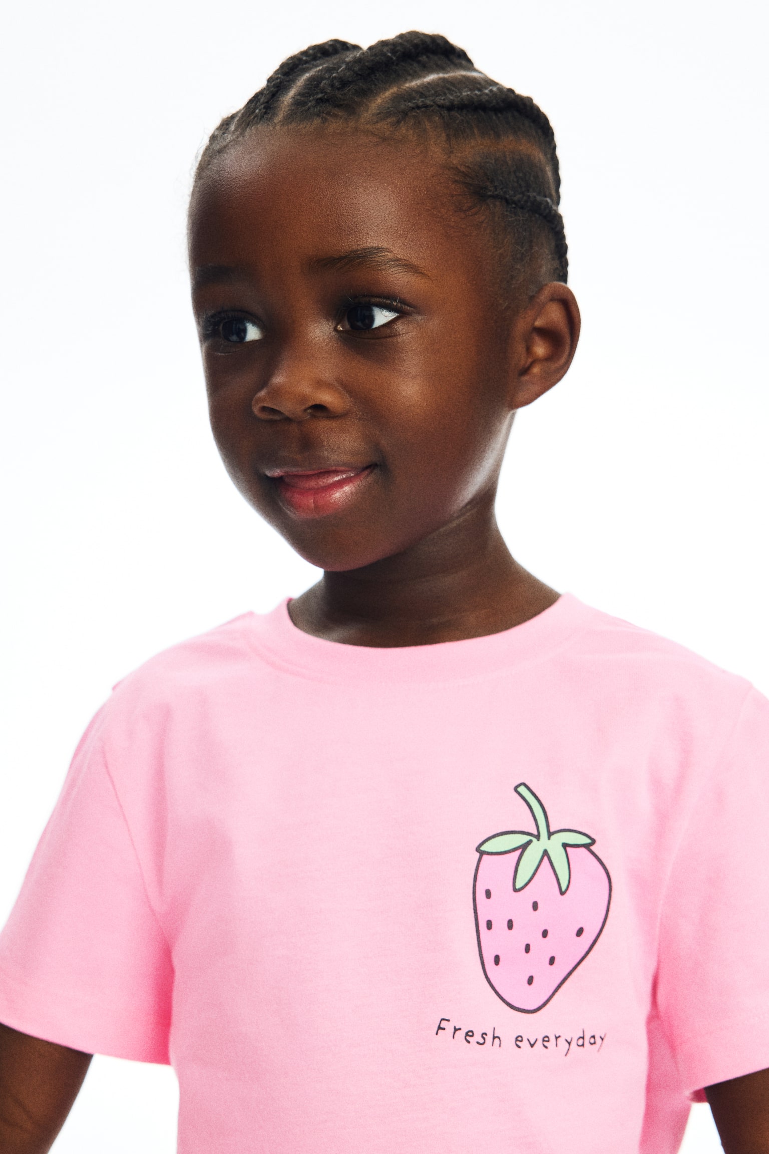 Printed T-shirt - Pink/Strawberry/Red/Mon Amour/White/Ice cream/Peach pink/Summer/Yellow/New York/Cream/Rainbow/Light pink/Unicorn/Light green/Ma Chérie/Light beige/Ballerinas/Light pink/Cherries/Light blue/Paris - 3