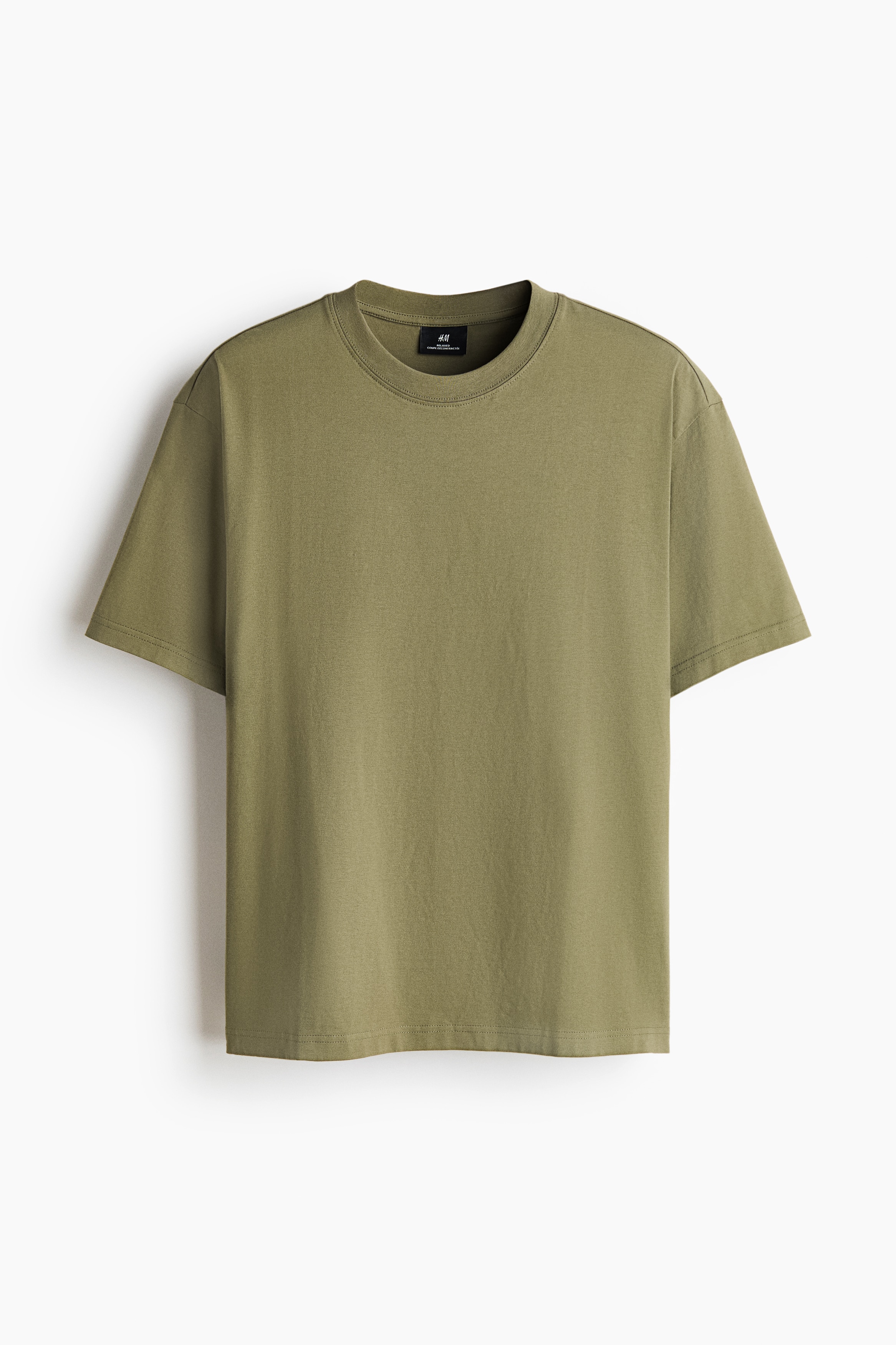 Loose-Fit T-Shirt - Khaki green/White/Black/Blue/Dark gray/Dark plum purple/Dusty blue/Dark teal/Green/Light blue/Pink/Light blue/Brown/Beige/Brown/Forest green/Beige