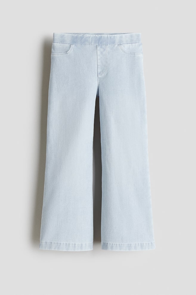 Pantalon large façon denim - Bleu denim clair/Bleu denim foncé/Gris denim/Bleu denim foncé/Gris denim - 1