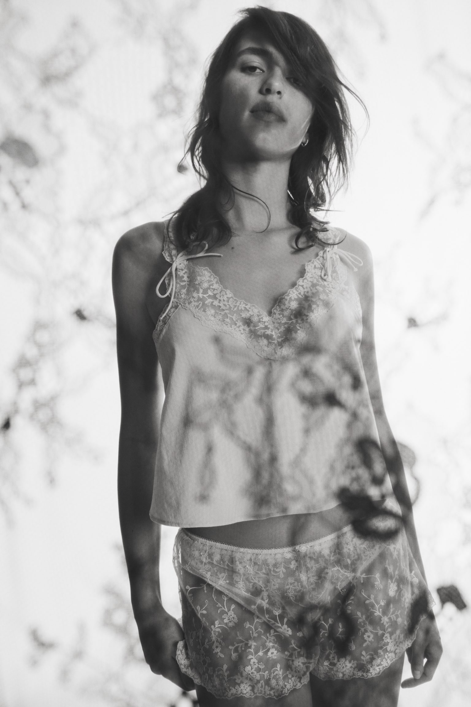 Askıları İşlemeli Üst - Açık bej - 6