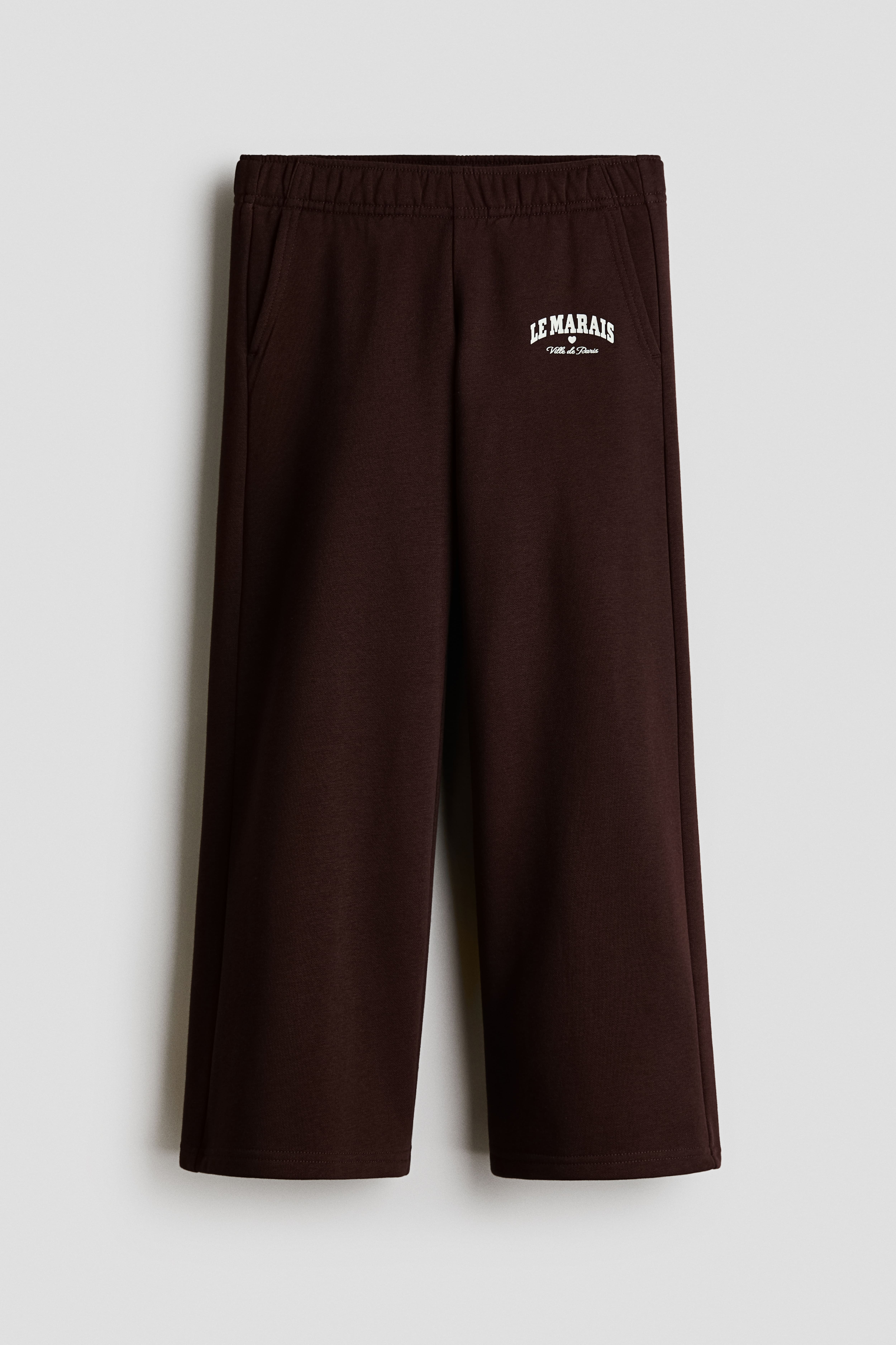 Straight-Leg Brushed-Inside Joggers