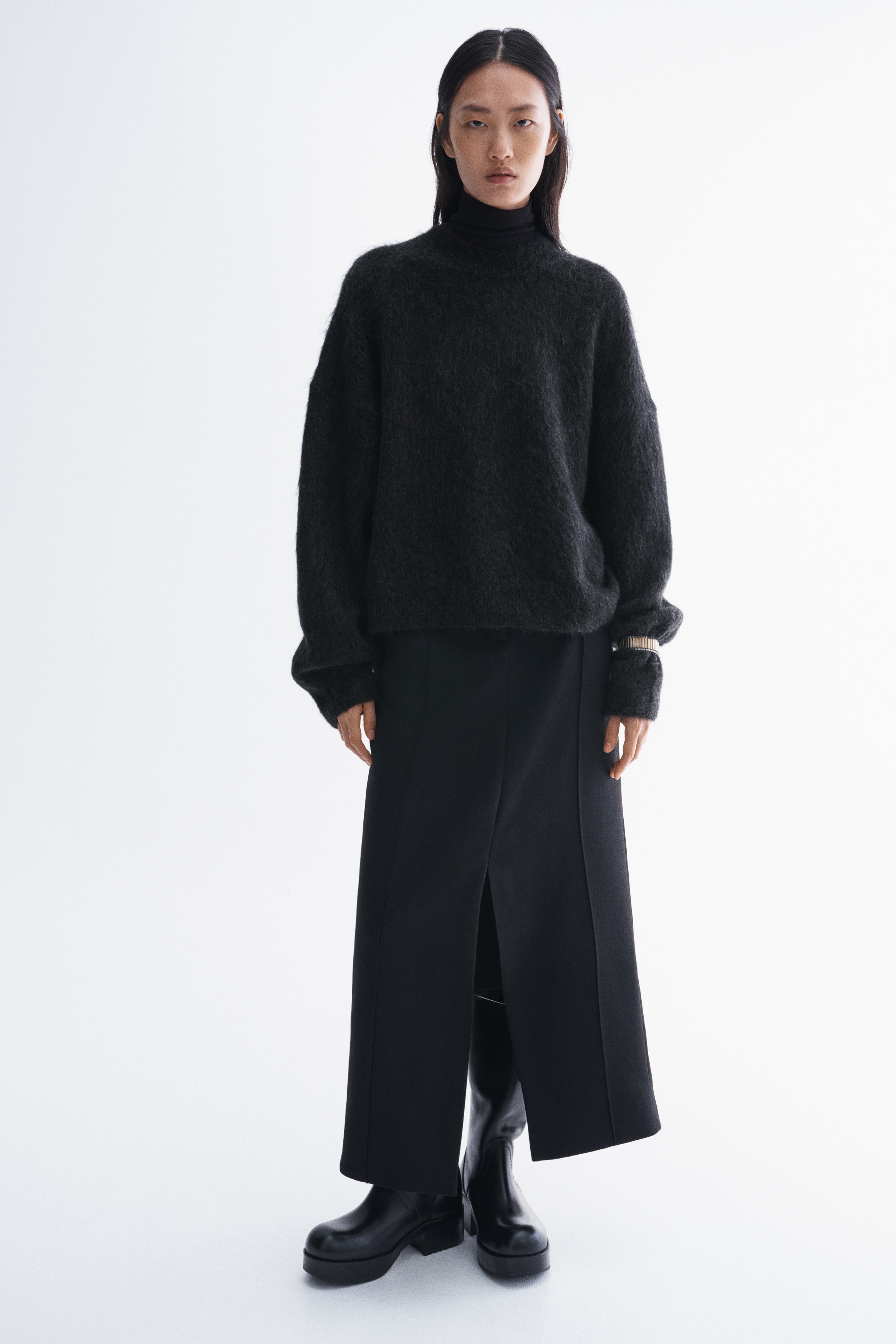Brushed Mohair-Blend Sweater - thumbnail 3
