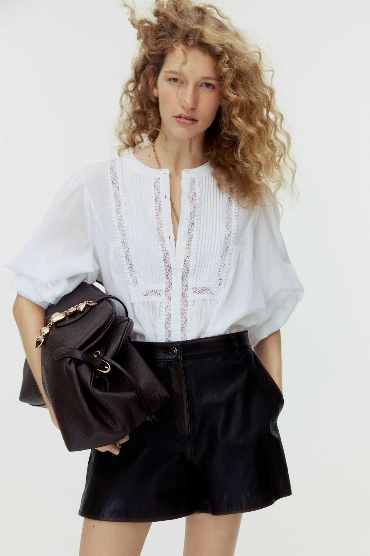 Blouse with Pintucks - image 4