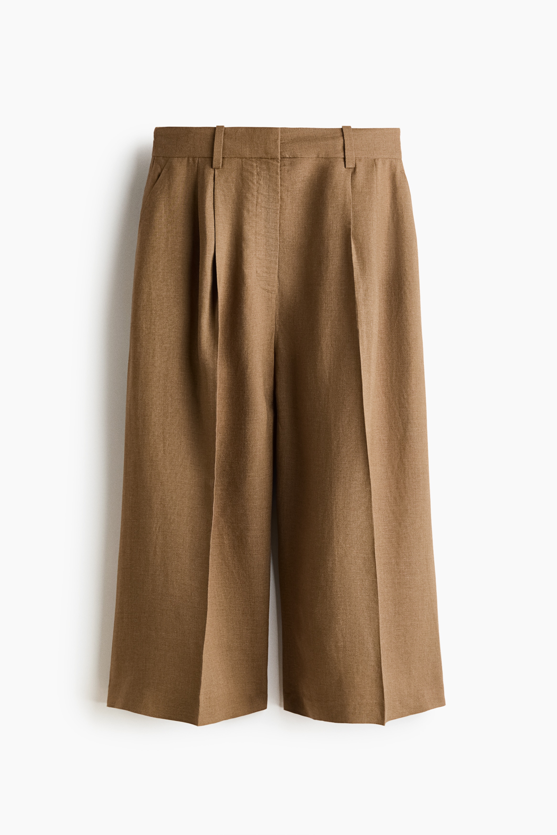 Elegante Culotte aus Leinengemisch - Beige