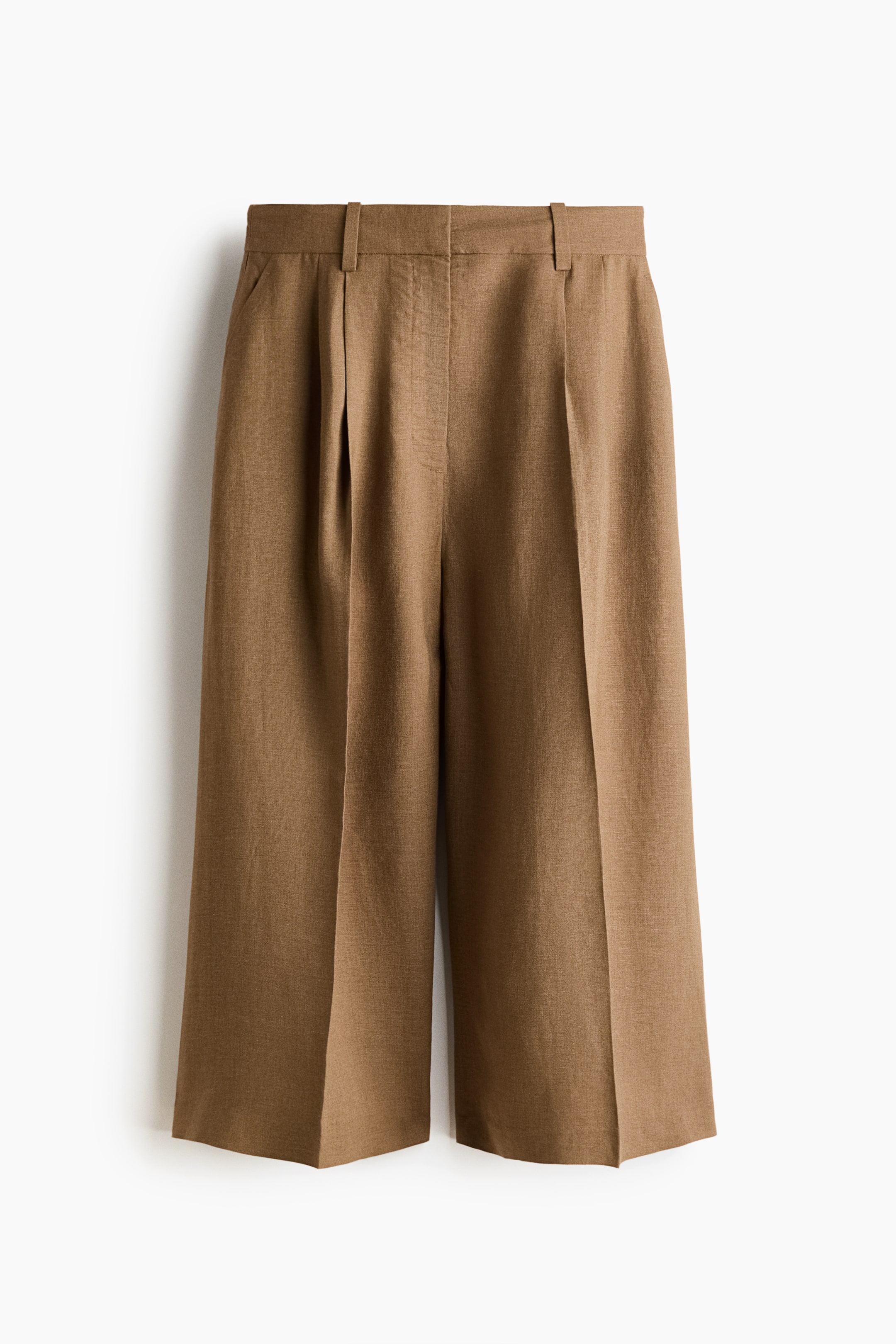 Dressy Linen-Blend Culottes