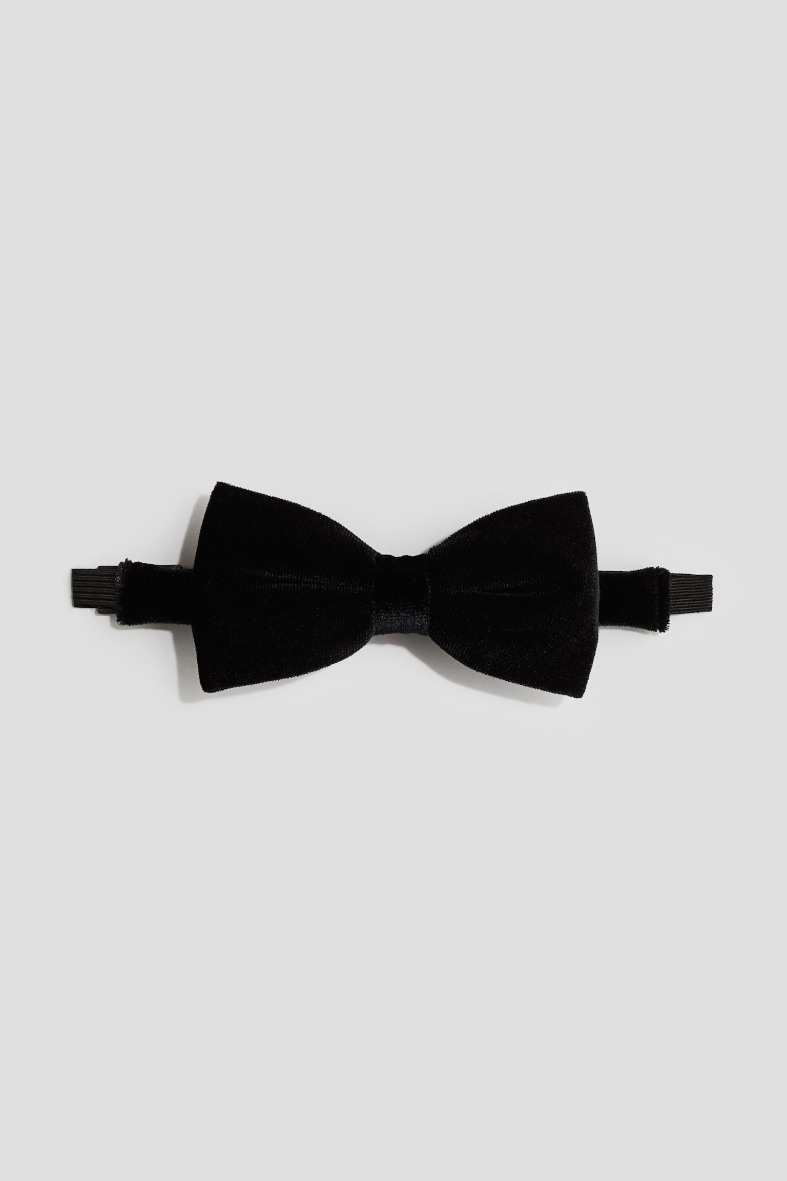 Velvet bow tie - Black - 1