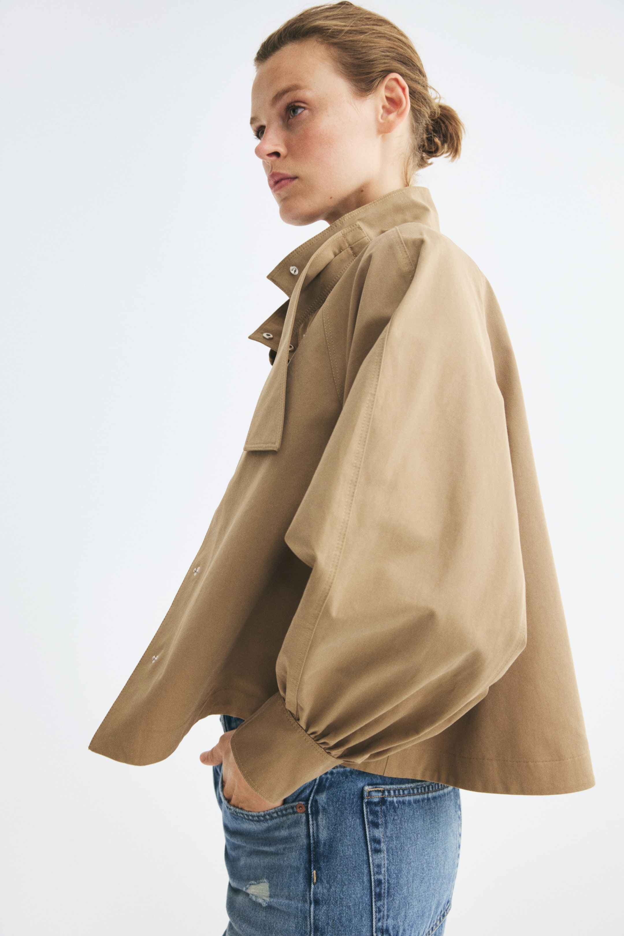 Veste ample en sergé