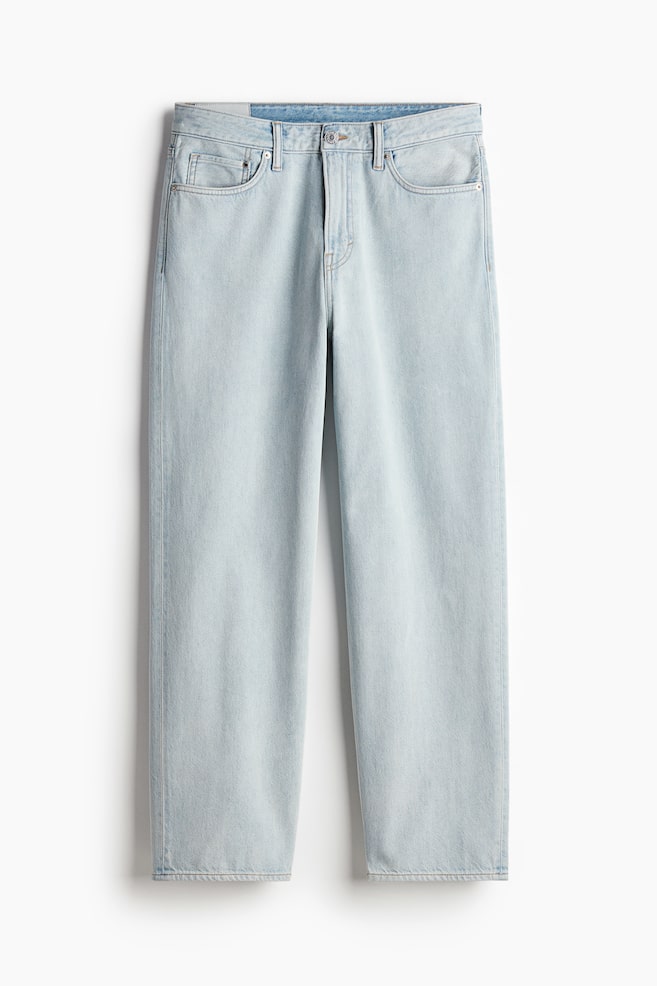 Loose Jeans - Pale denim blue/Dark denim blue - 1