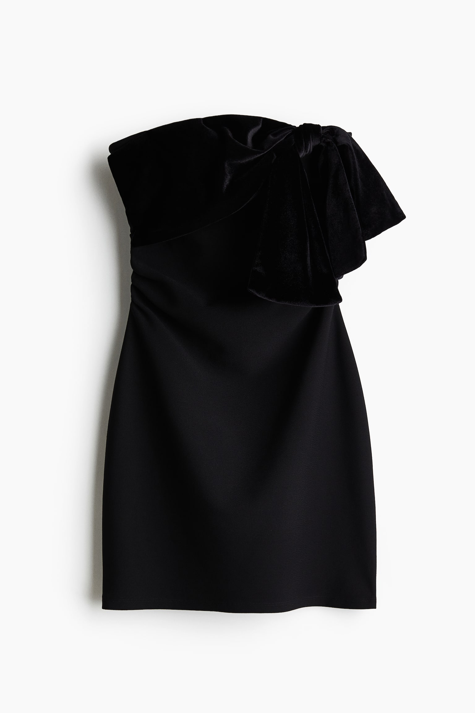 Tubejurk met strik - Black - 2