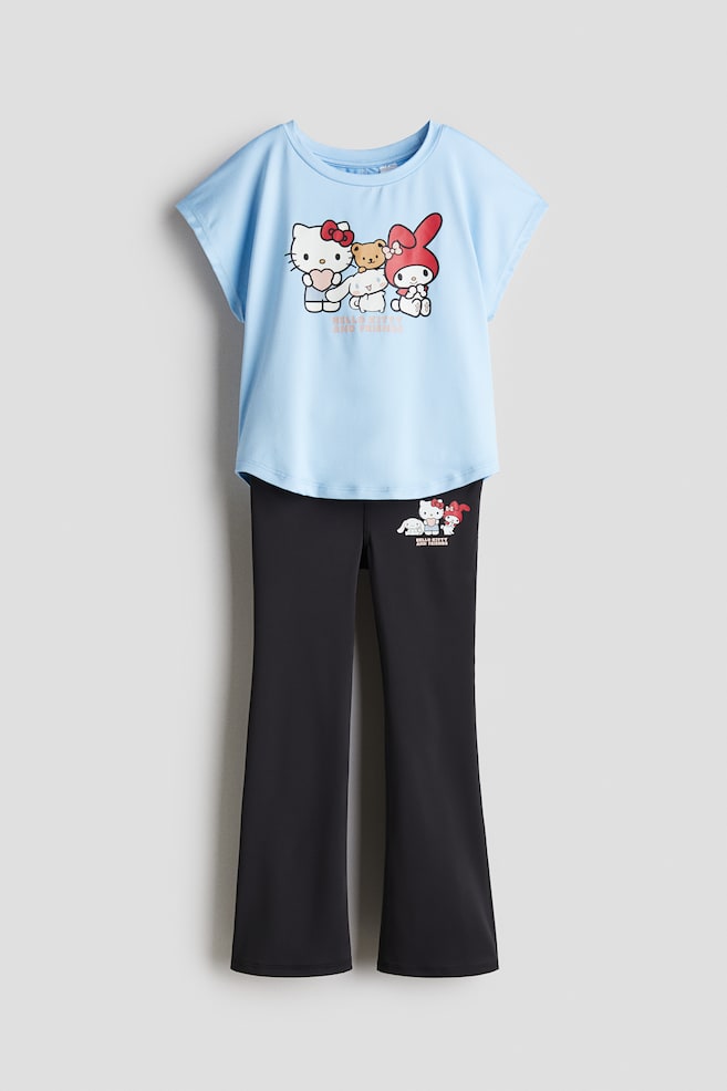 2-piece printed sports set - Light blue/Sanrio - 1
