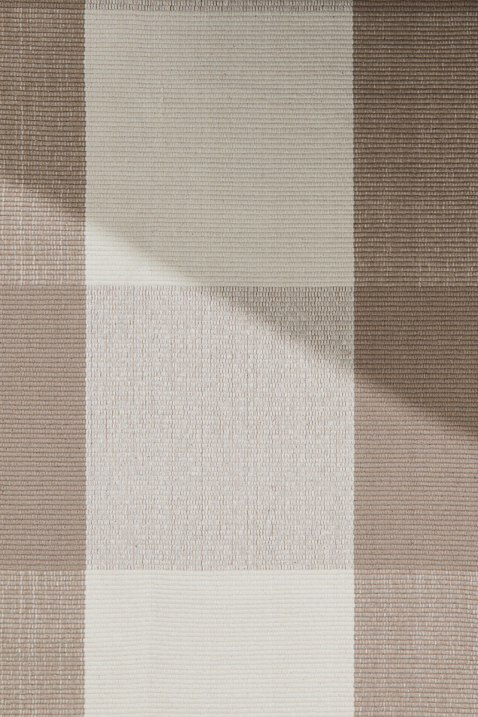 Checked flat weave rug - Beige/Checked - 4