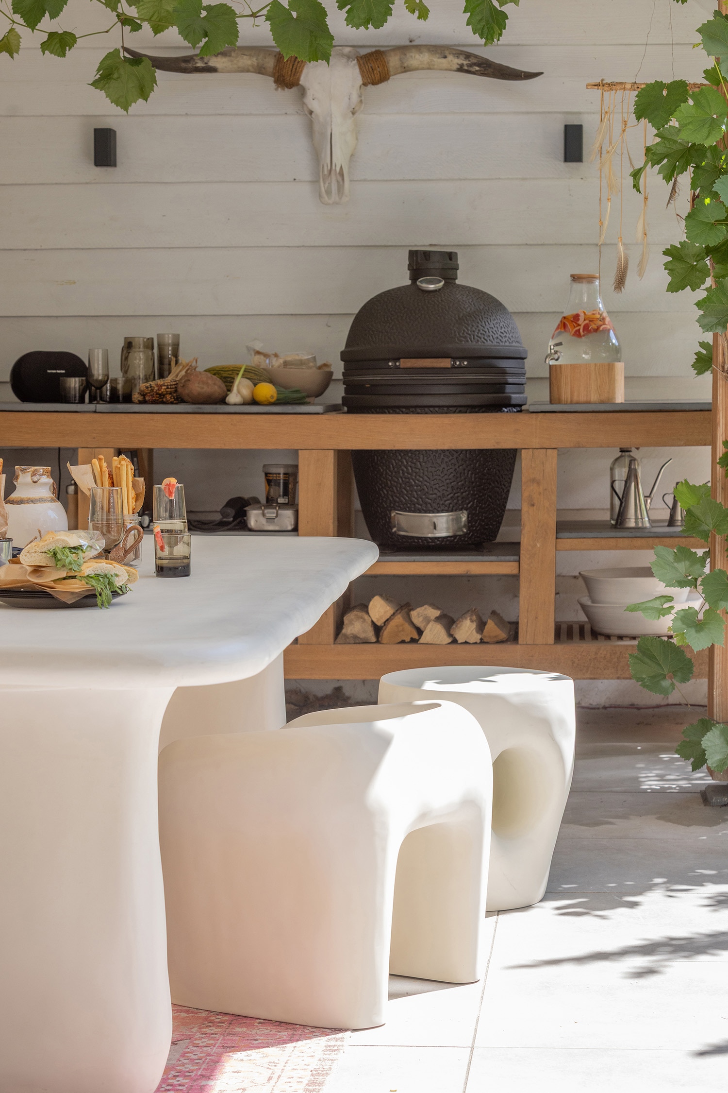 Stołek Ogrodowy Nivo - Naturalny